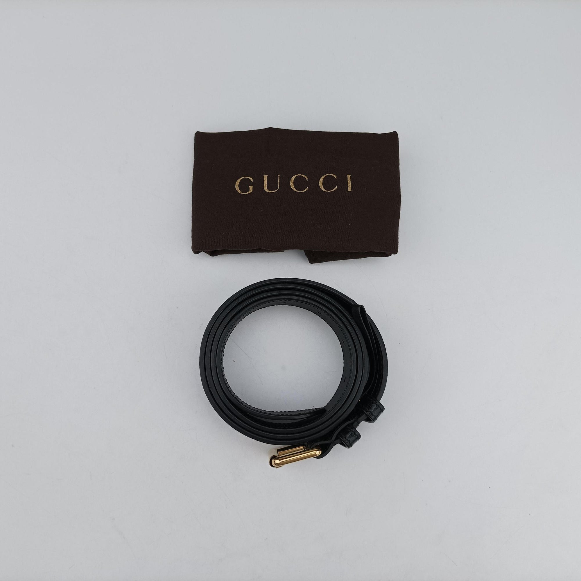 Pre-owned Gucci Ophidia Brown×black×multicolor Suede×leather 517076 bum bag/waist bag | stylenewstar