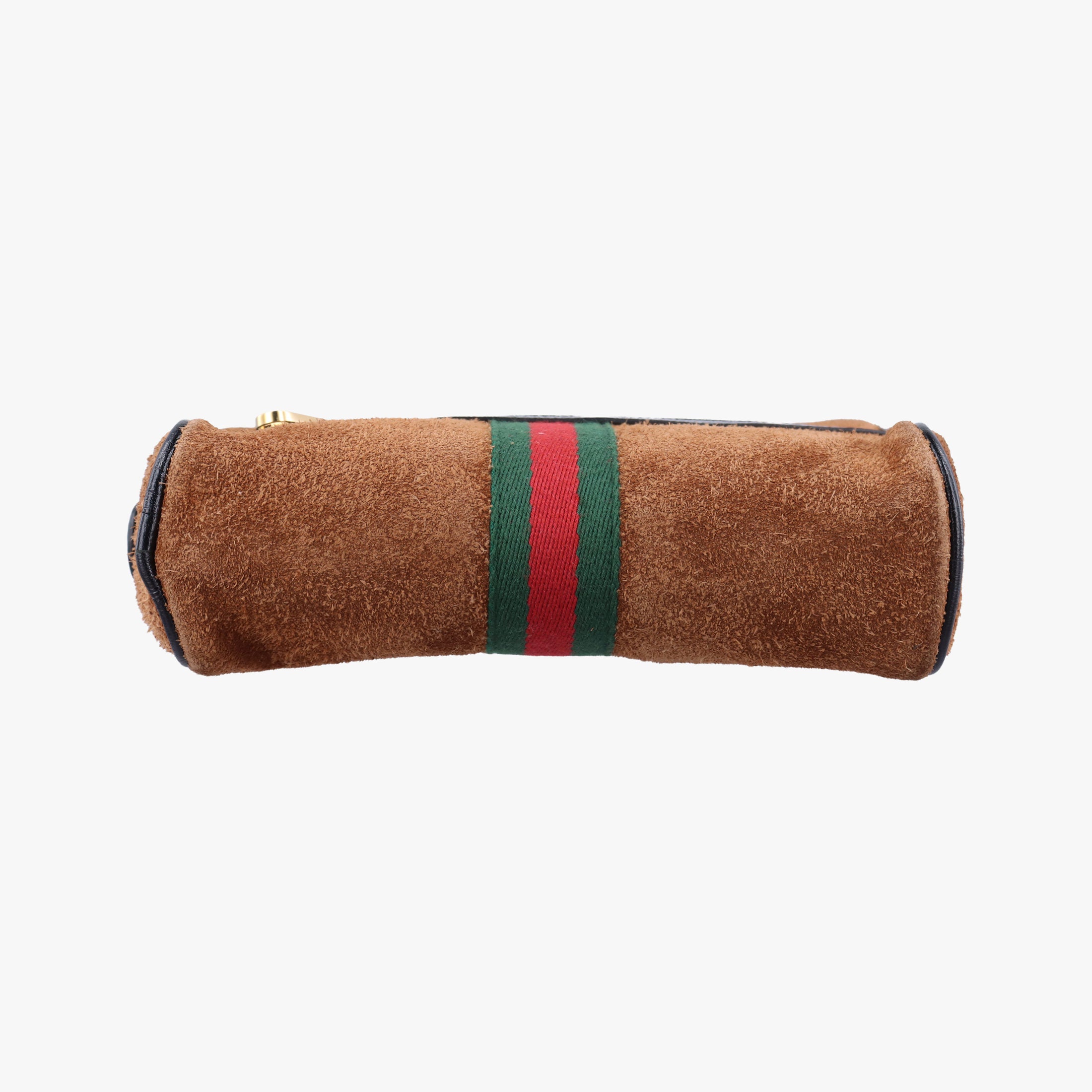 Pre-owned Gucci Ophidia Brown×black×multicolor Suede×leather 517076 bum bag/waist bag | stylenewstar