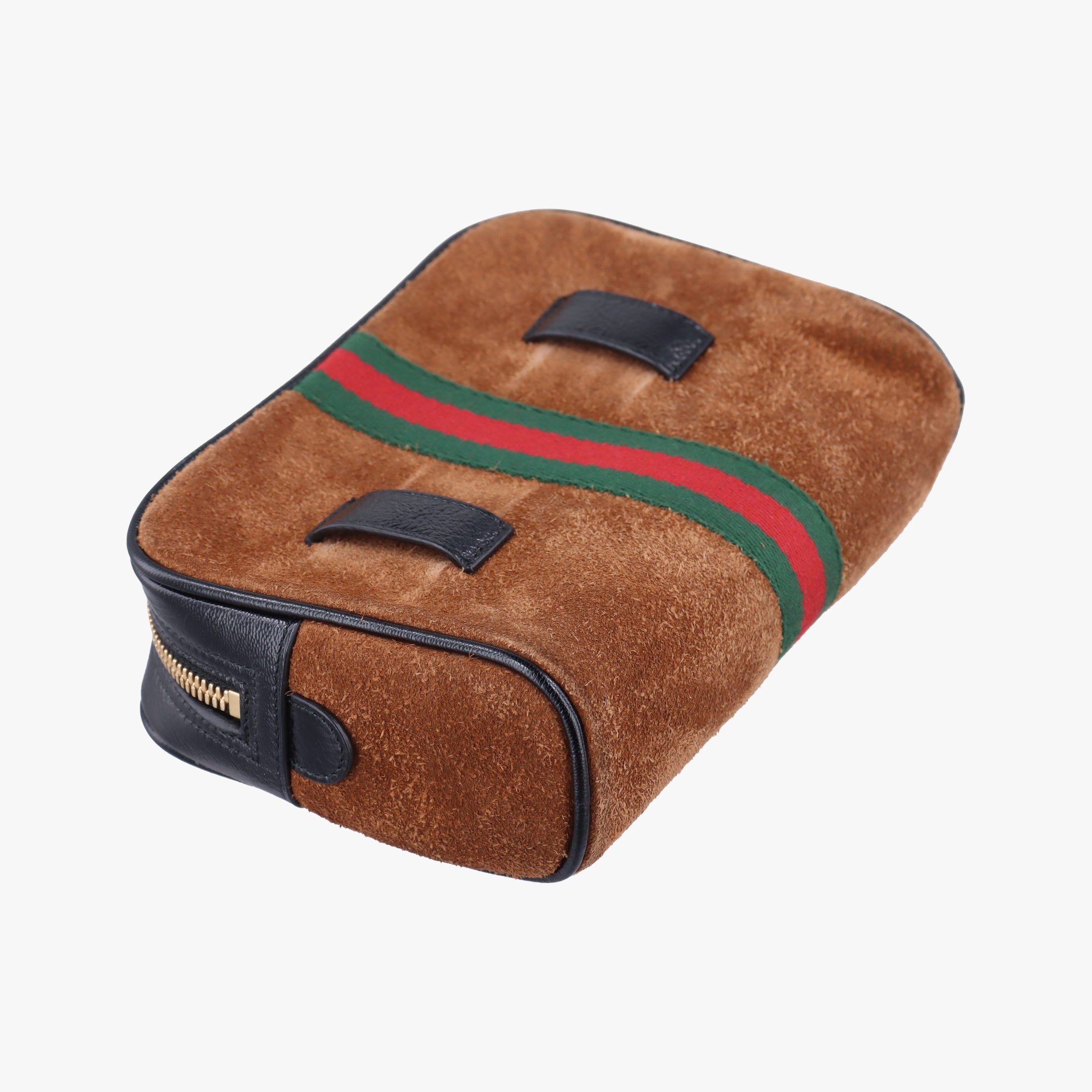 Pre-owned Gucci Ophidia Brown×black×multicolor Suede×leather 517076 bum bag/waist bag | stylenewstar