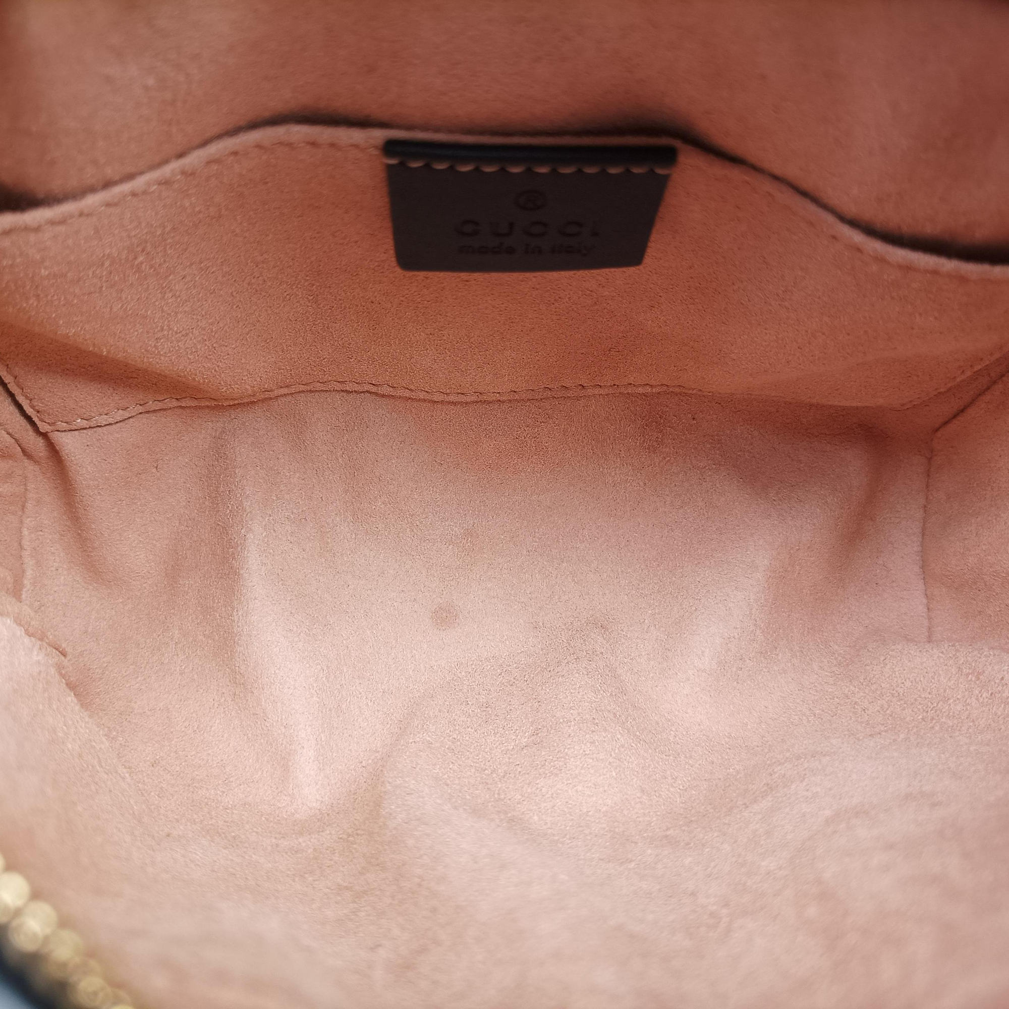 Pre-owned Gucci Ophidia Brown×black×multicolor Suede×leather 517076 bum bag/waist bag | stylenewstar