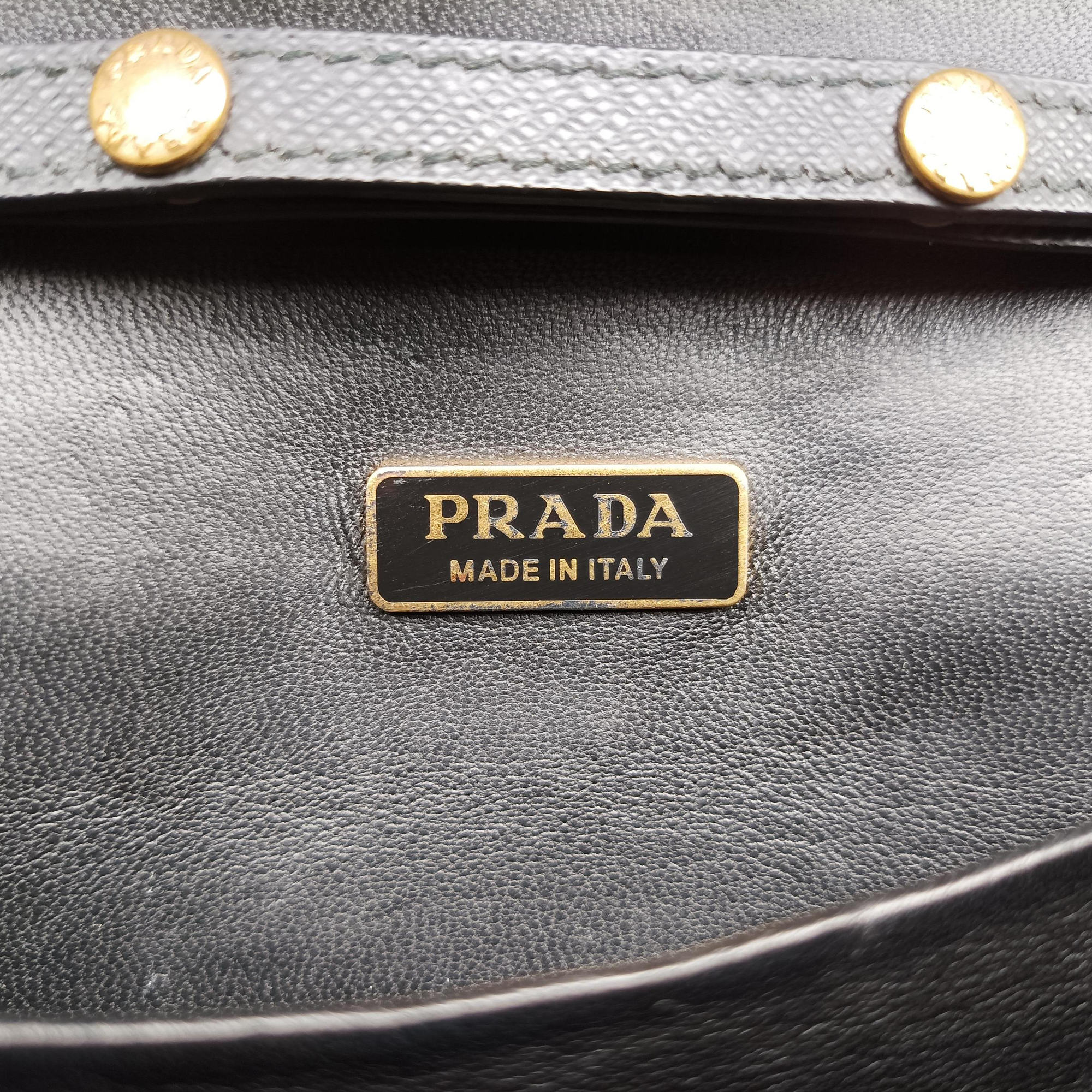 Pre-owned Prada City Astrology Cahier Black velvet×leather  shoulderbag | stylenewstar