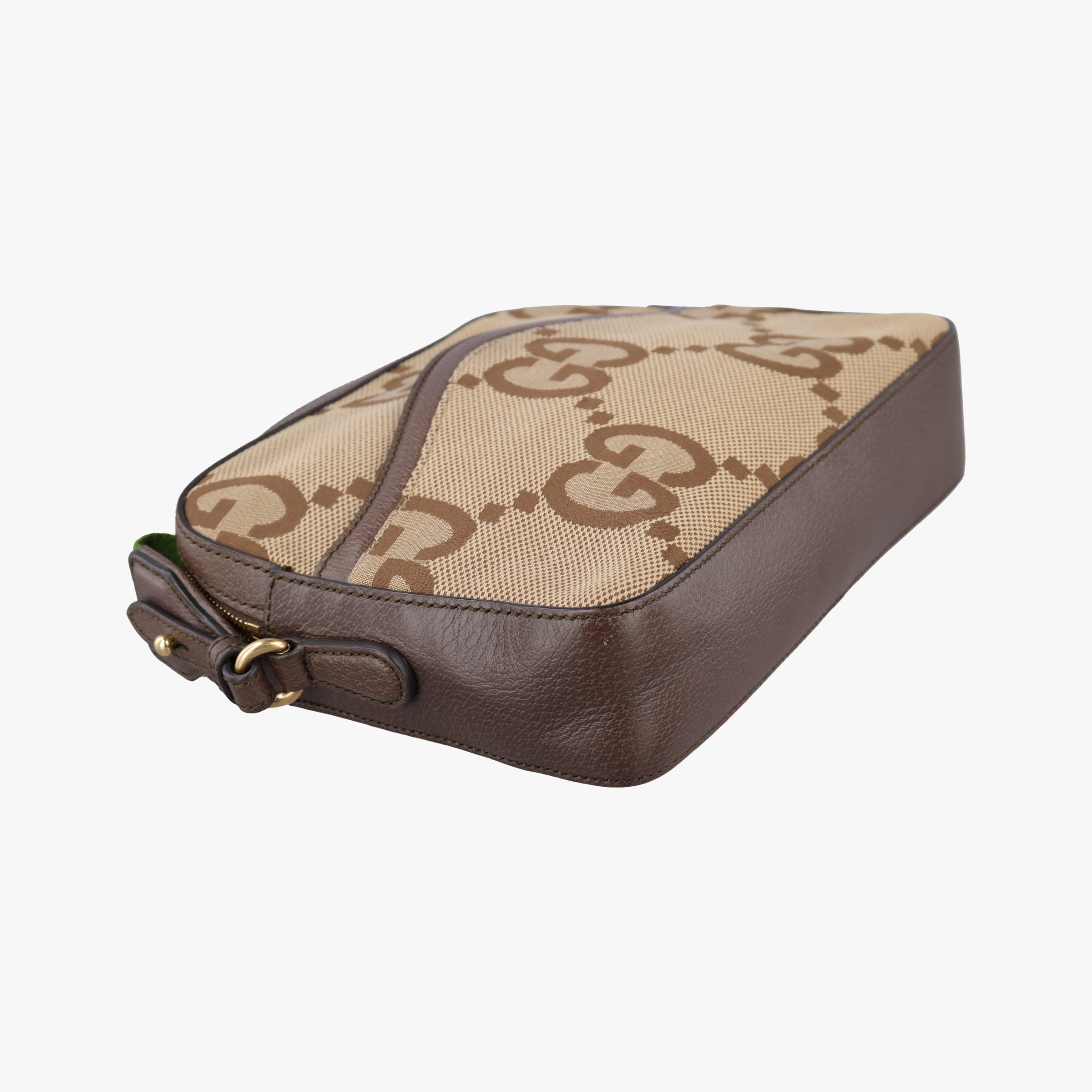 Pre-owned Gucci Jumbo GG Messenger brown canvas×leather 675891 shoulderbag | stylenewstar
