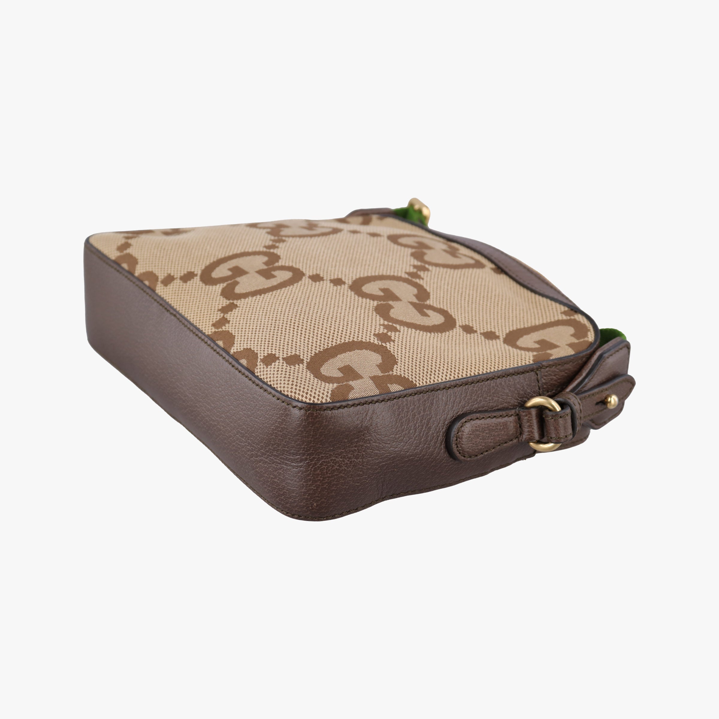Pre-owned Gucci Jumbo GG Messenger brown canvas×leather 675891 shoulderbag | stylenewstar