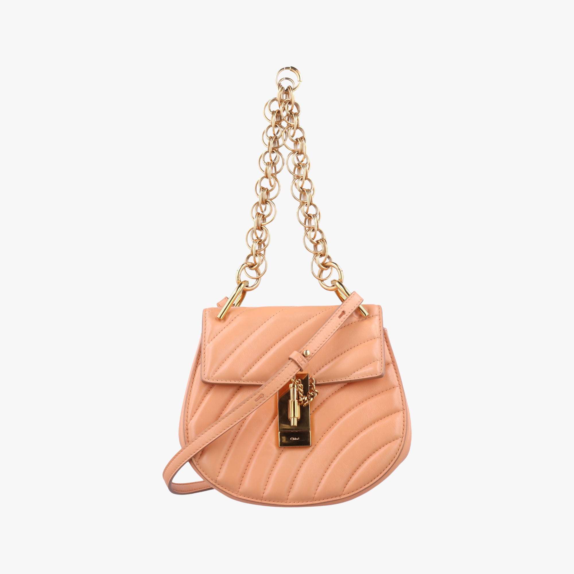 Vintage Chloe DREW orange Leather  shoulderbag | stylenewstar
