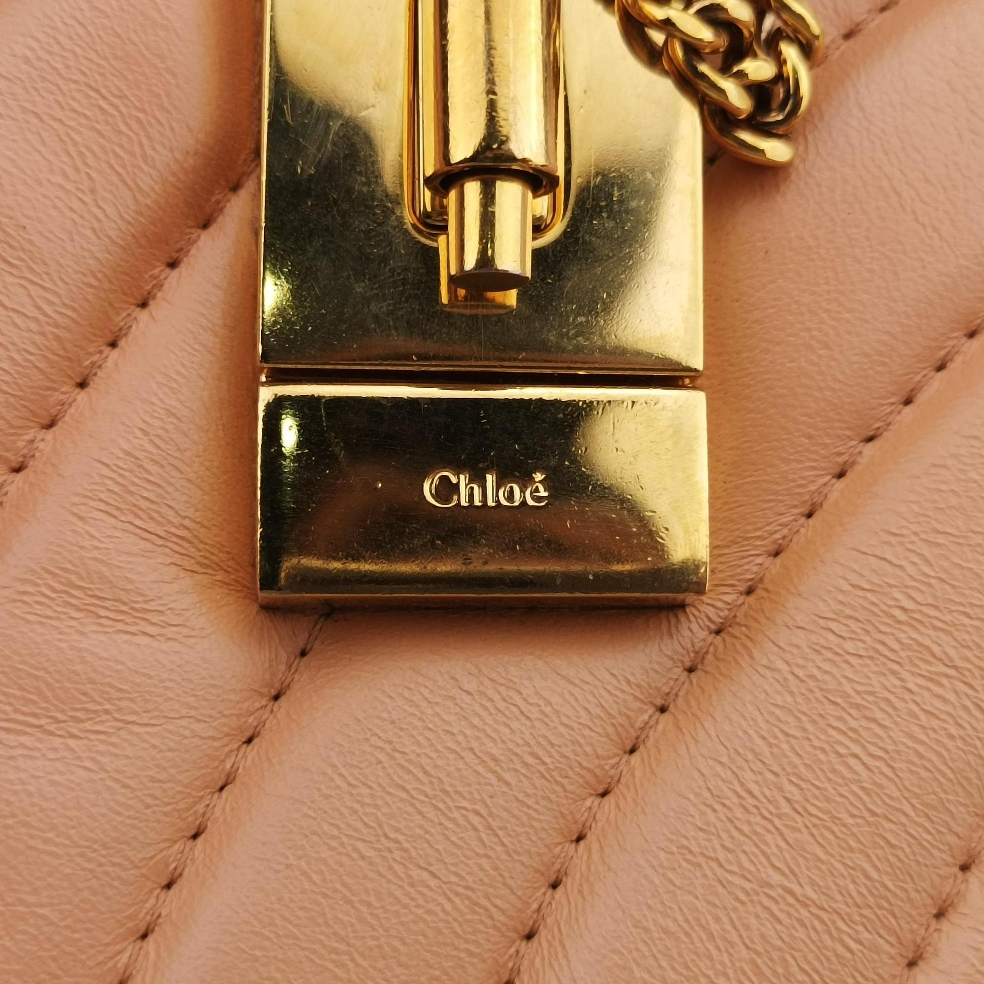 Vintage Chloe DREW orange Leather  shoulderbag | stylenewstar