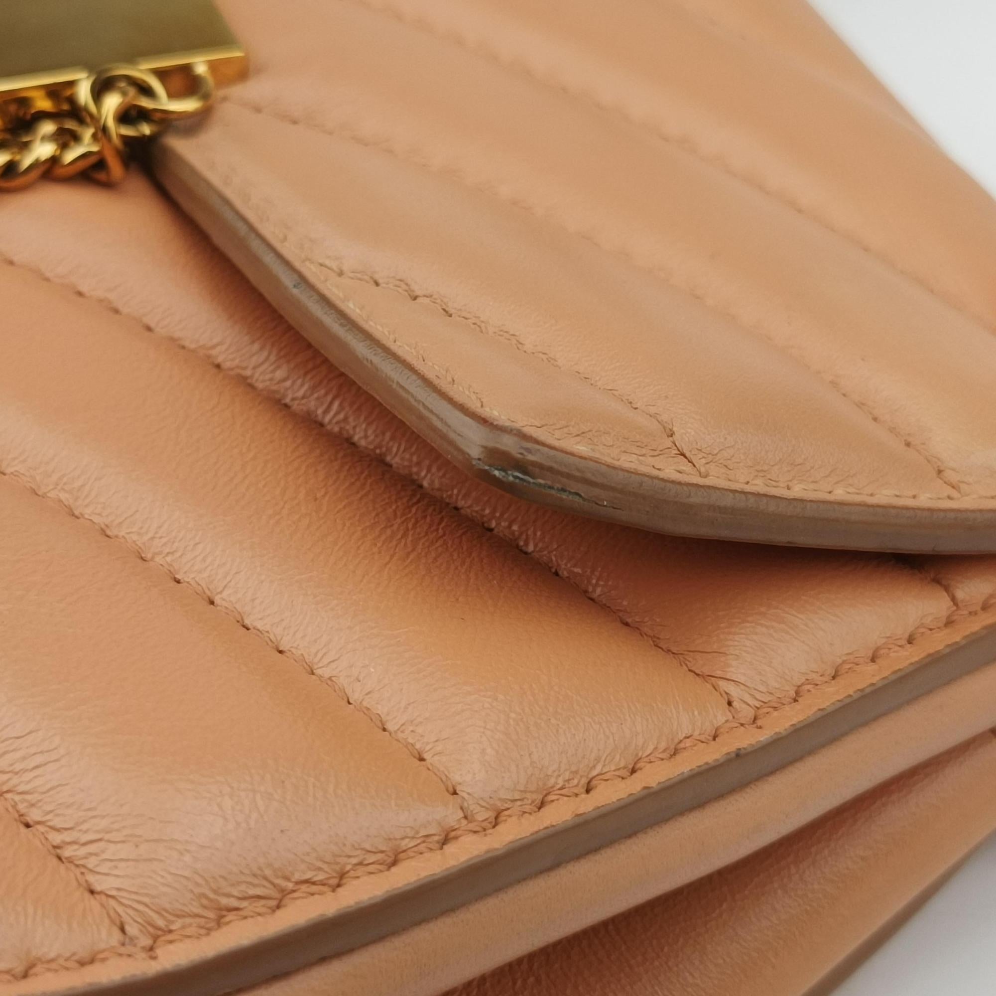 Vintage Chloe DREW orange Leather  shoulderbag | stylenewstar