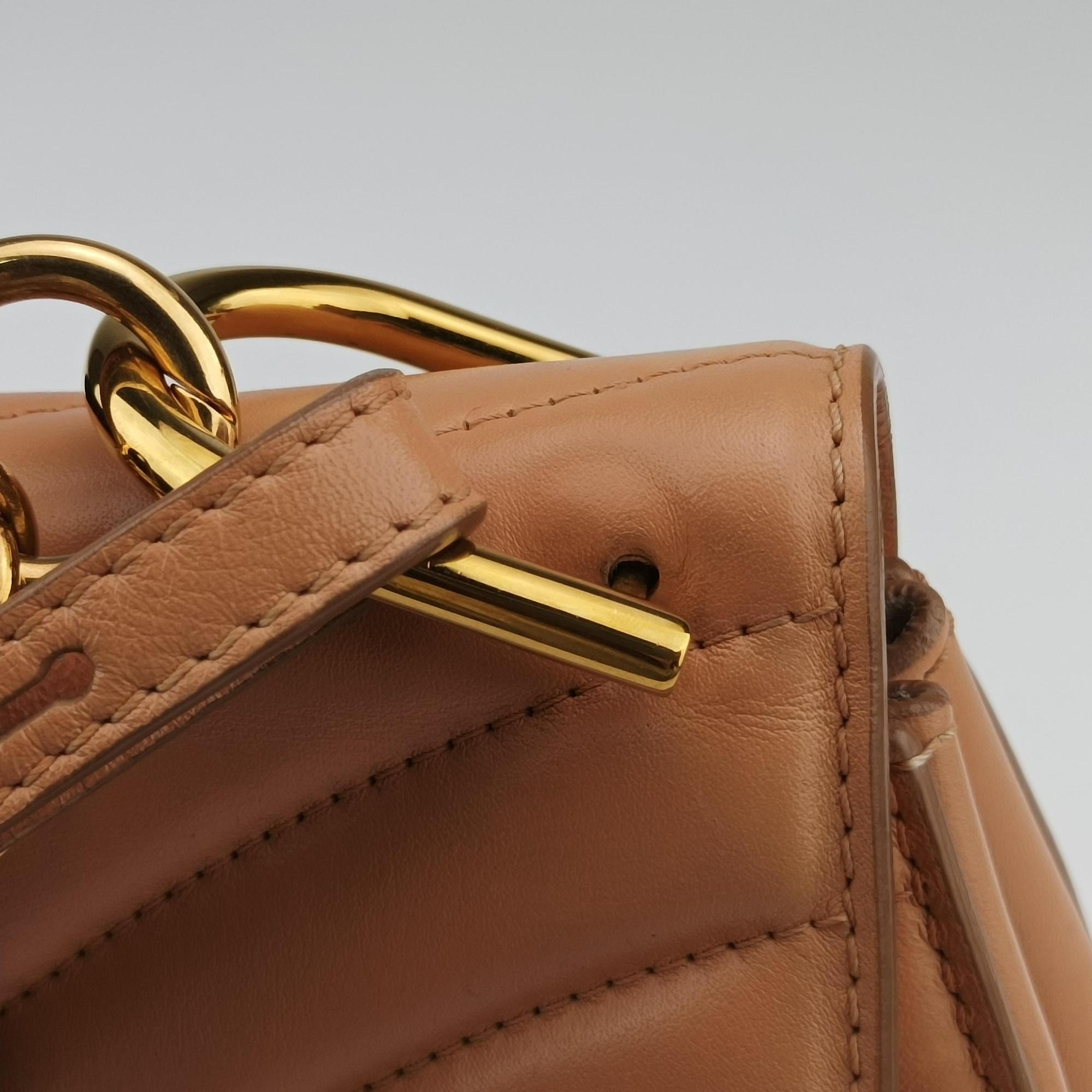 Vintage Chloe DREW orange Leather  shoulderbag | stylenewstar