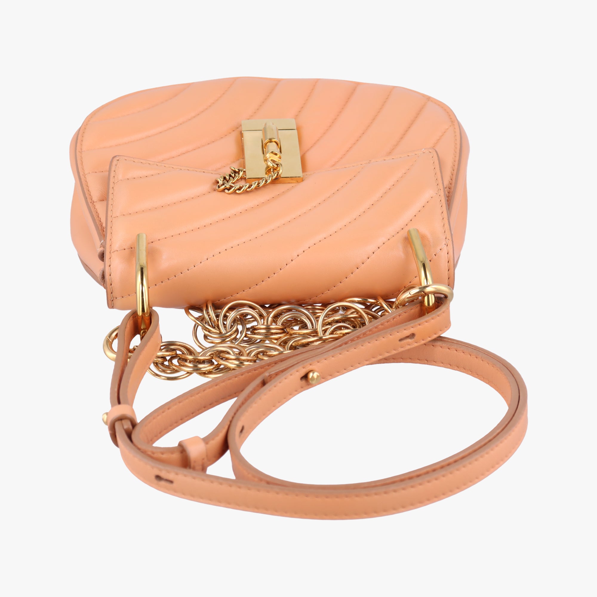 Vintage Chloe DREW orange Leather  shoulderbag | stylenewstar