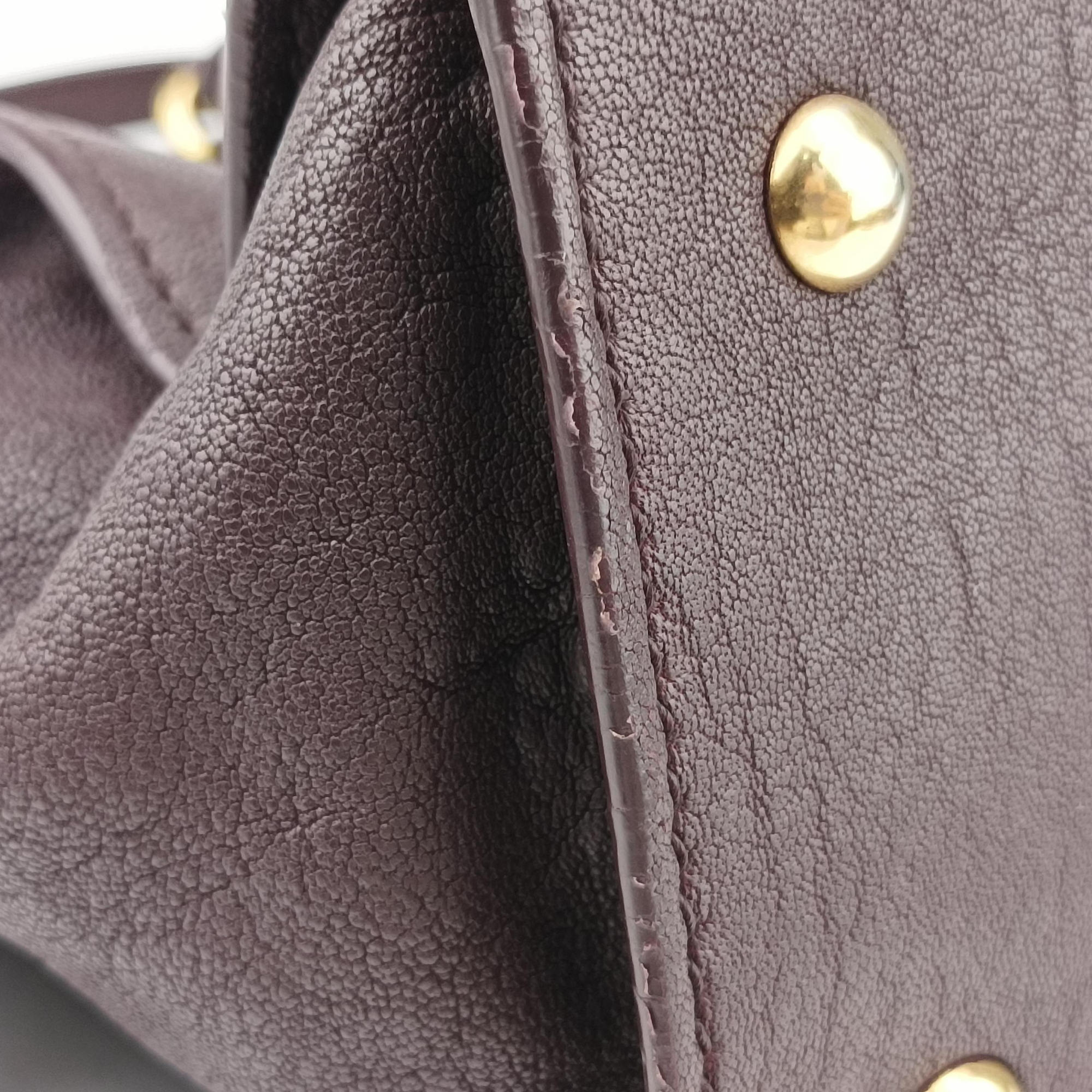 Secondhand Yves Saint Laurent Small Cabas Chyc Purple Leather 297957 shoulderbag | stylenewstar