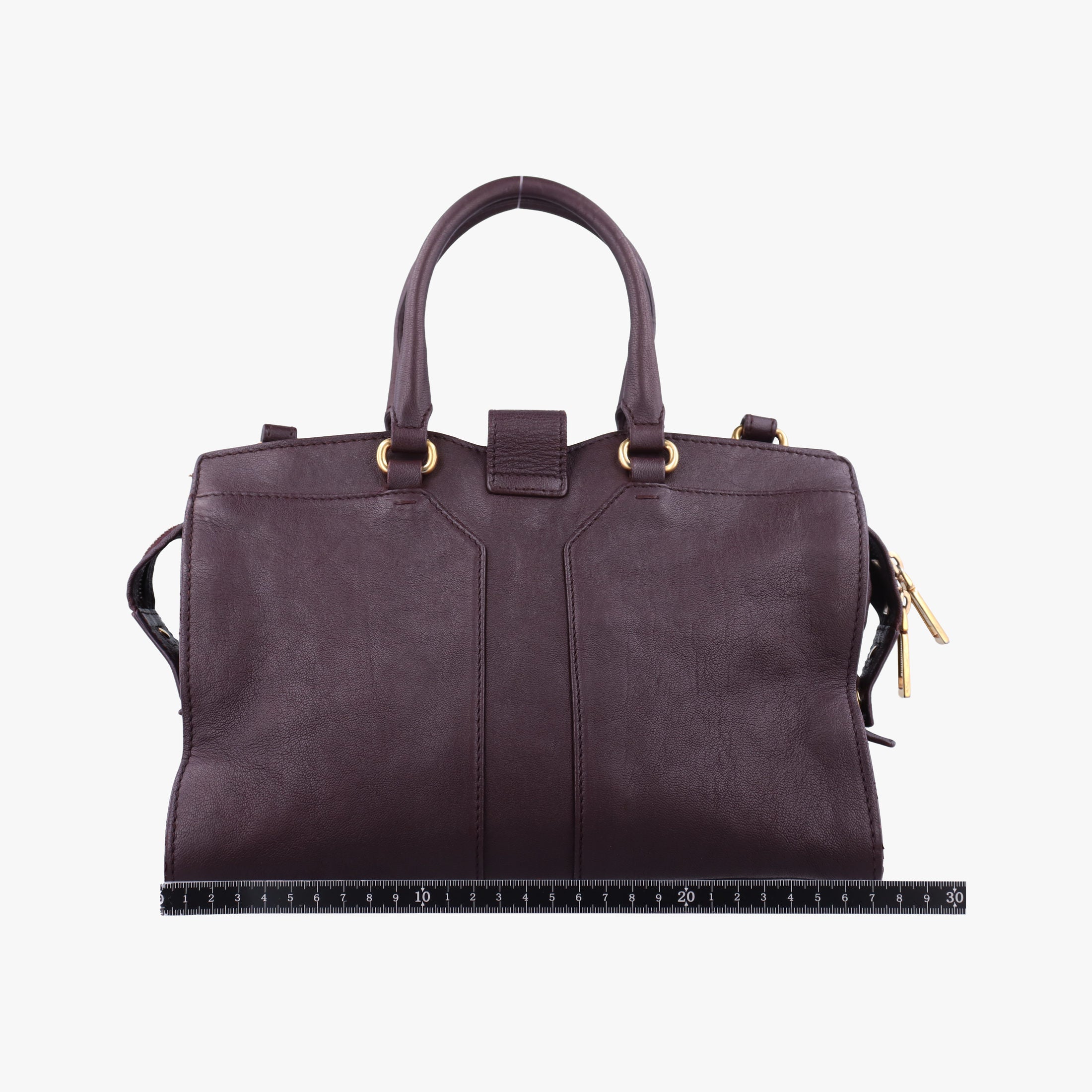 Secondhand Yves Saint Laurent Small Cabas Chyc Purple Leather 297957 shoulderbag | stylenewstar