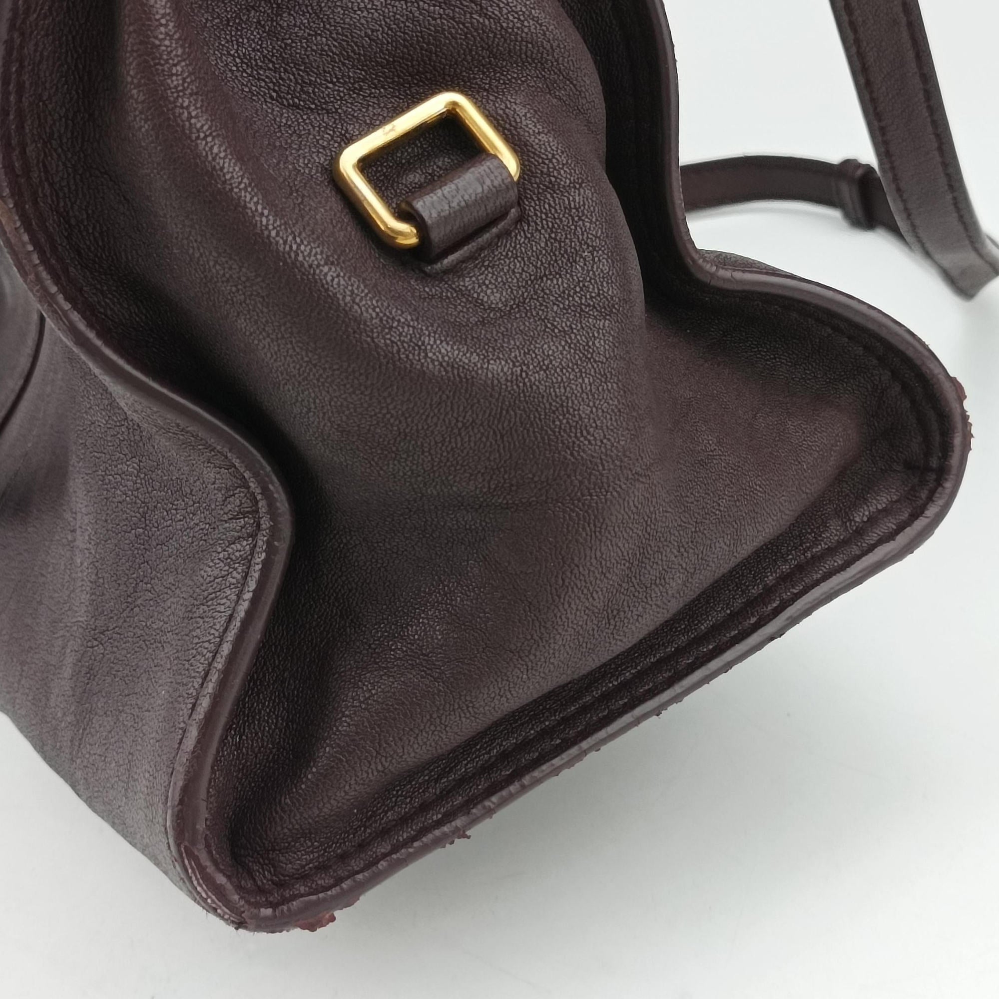 Secondhand Yves Saint Laurent Small Cabas Chyc Purple Leather 297957 shoulderbag | stylenewstar