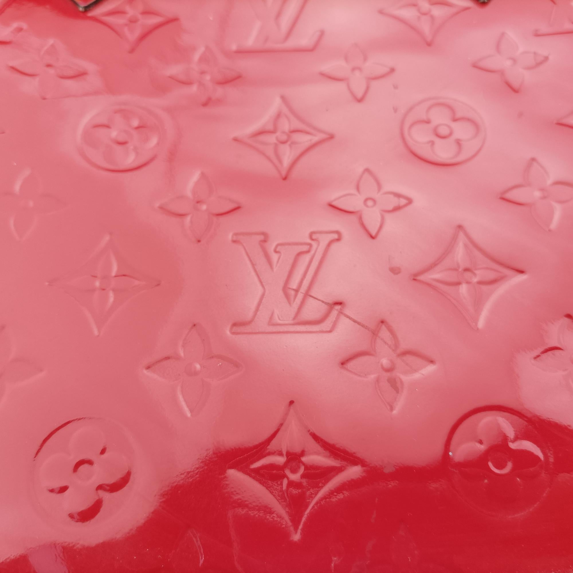 Pre-owned Louis Vuitton Alma PM pomme d'amour Vernis M90096 handbag | stylenewstar
