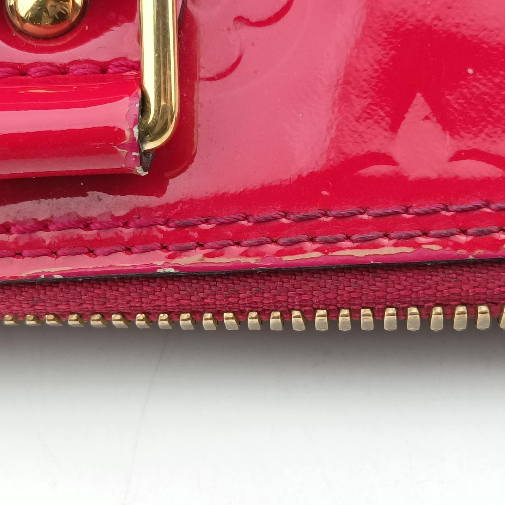 Pre-owned Louis Vuitton Alma PM pomme d'amour Vernis M90096 handbag | stylenewstar