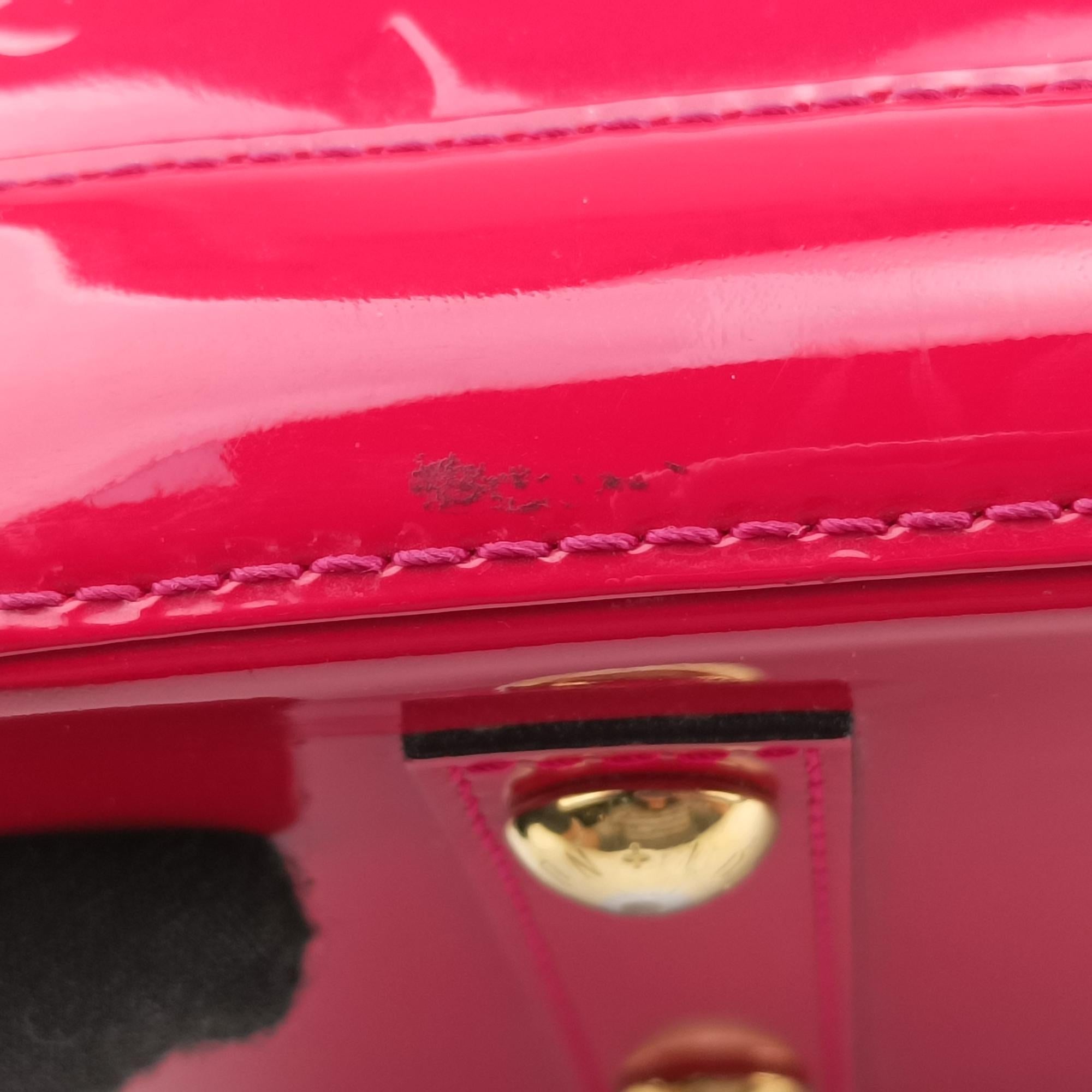 Pre-owned Louis Vuitton Alma PM pomme d'amour Vernis M90096 handbag | stylenewstar