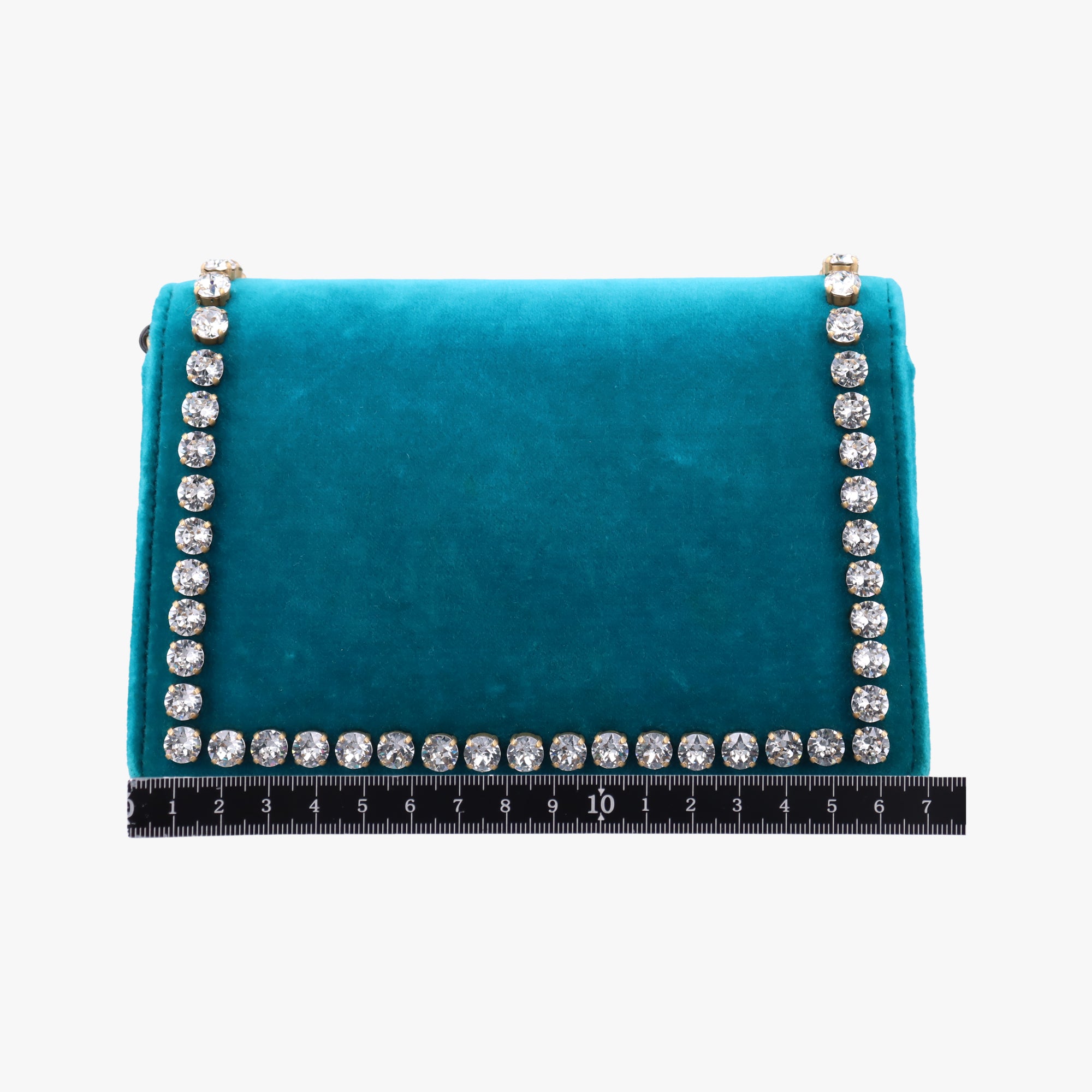 Vintage Gucci Bee Broadway Blue Velvet 489218 shoulderbag | stylenewstar