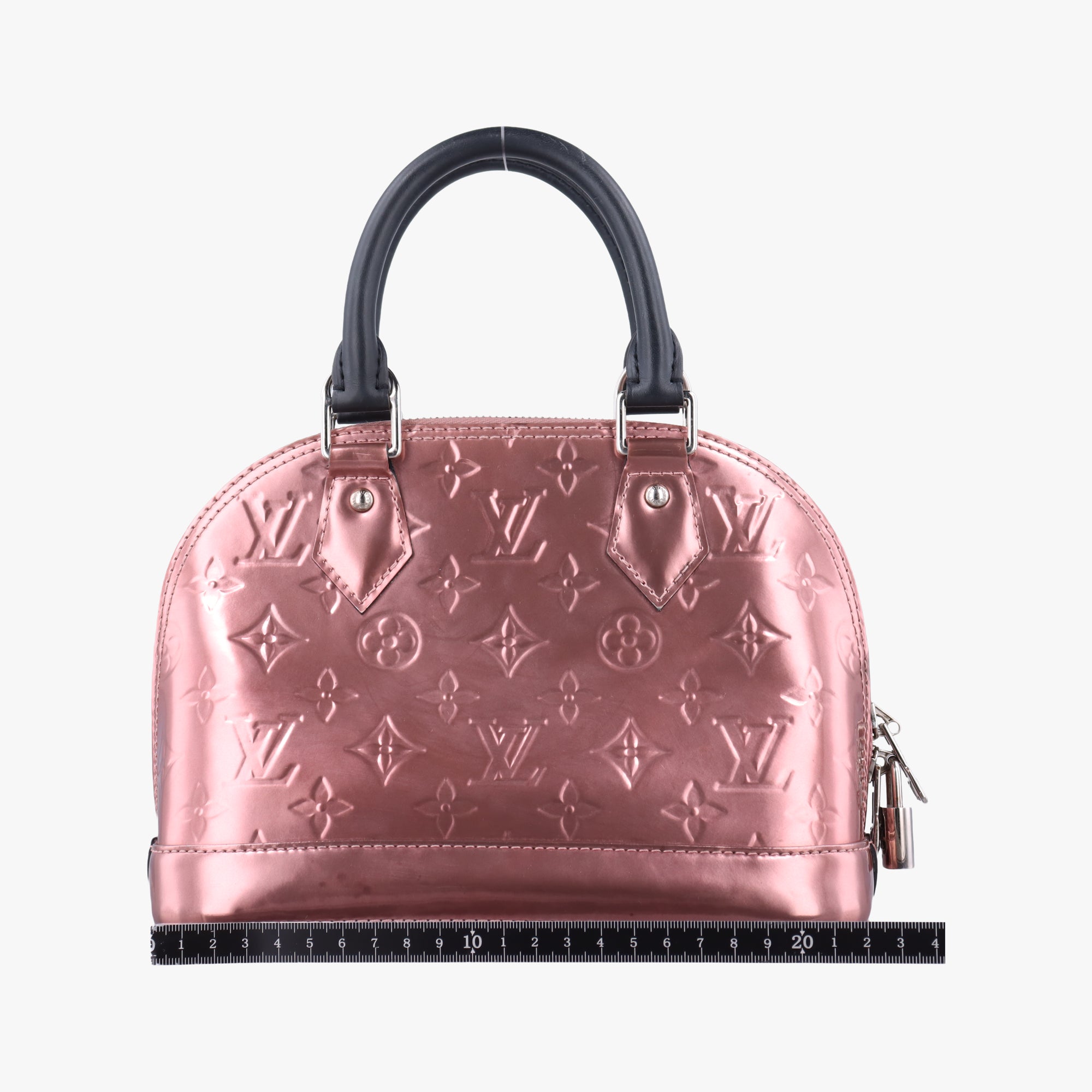 Pre-owned Louis Vuitton Alma BB Rose Pale Vernis M90485 shoulderbag | stylenewstar