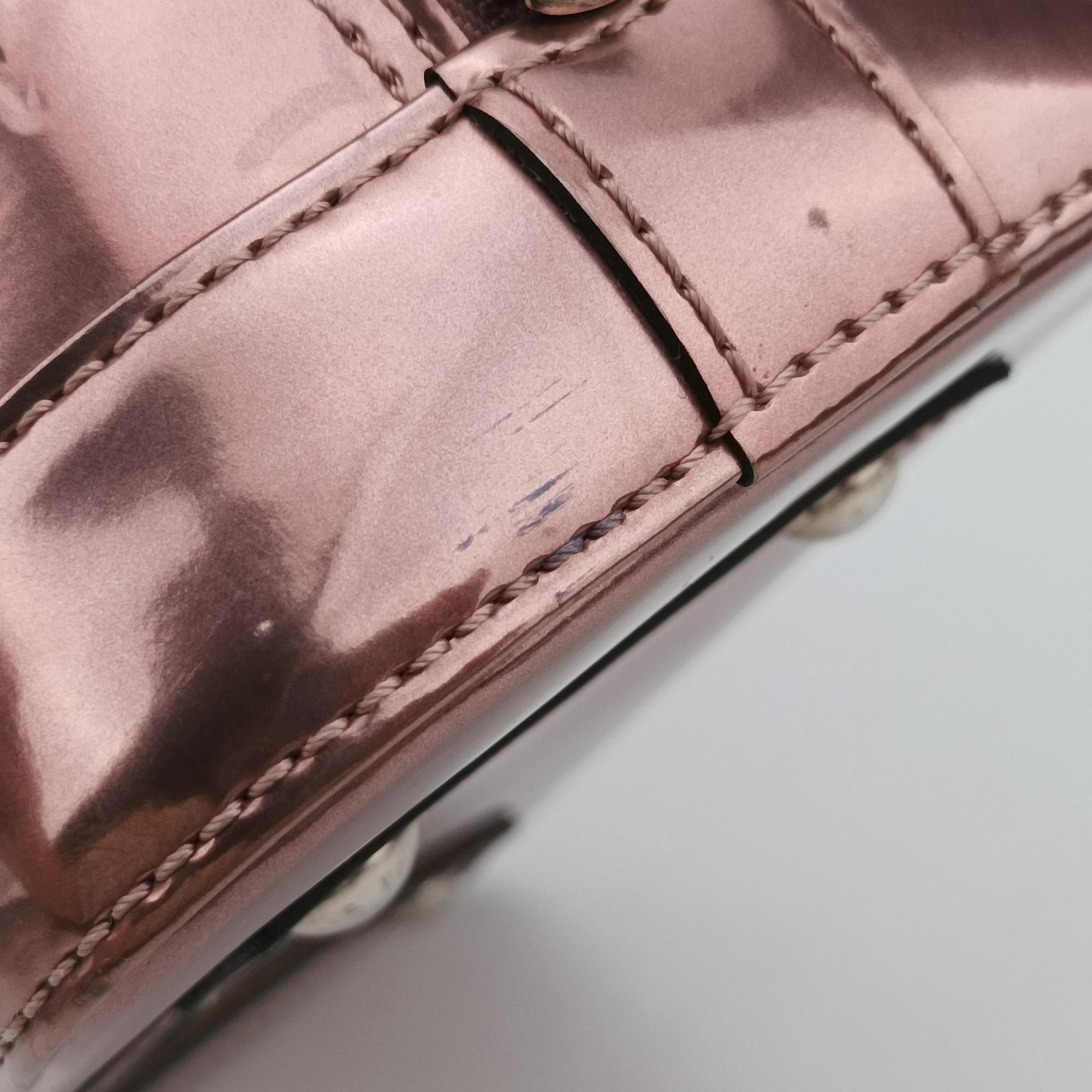 Pre-owned Louis Vuitton Alma BB Rose Pale Vernis M90485 shoulderbag | stylenewstar