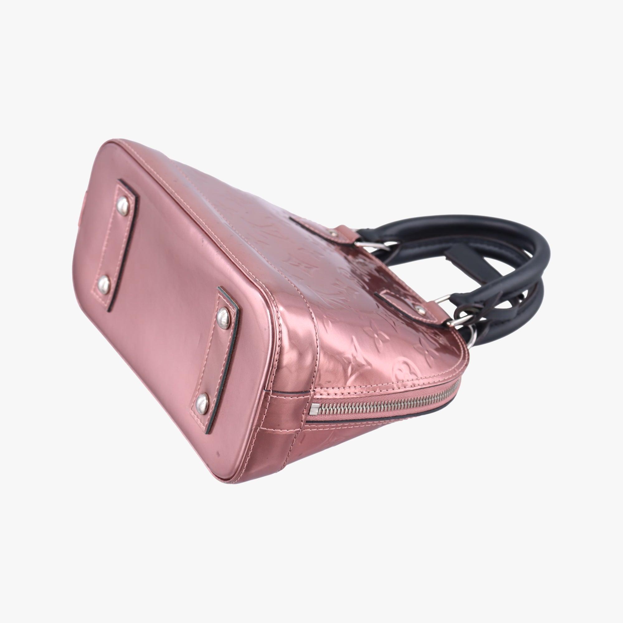 Pre-owned Louis Vuitton Alma BB Rose Pale Vernis M90485 shoulderbag | stylenewstar