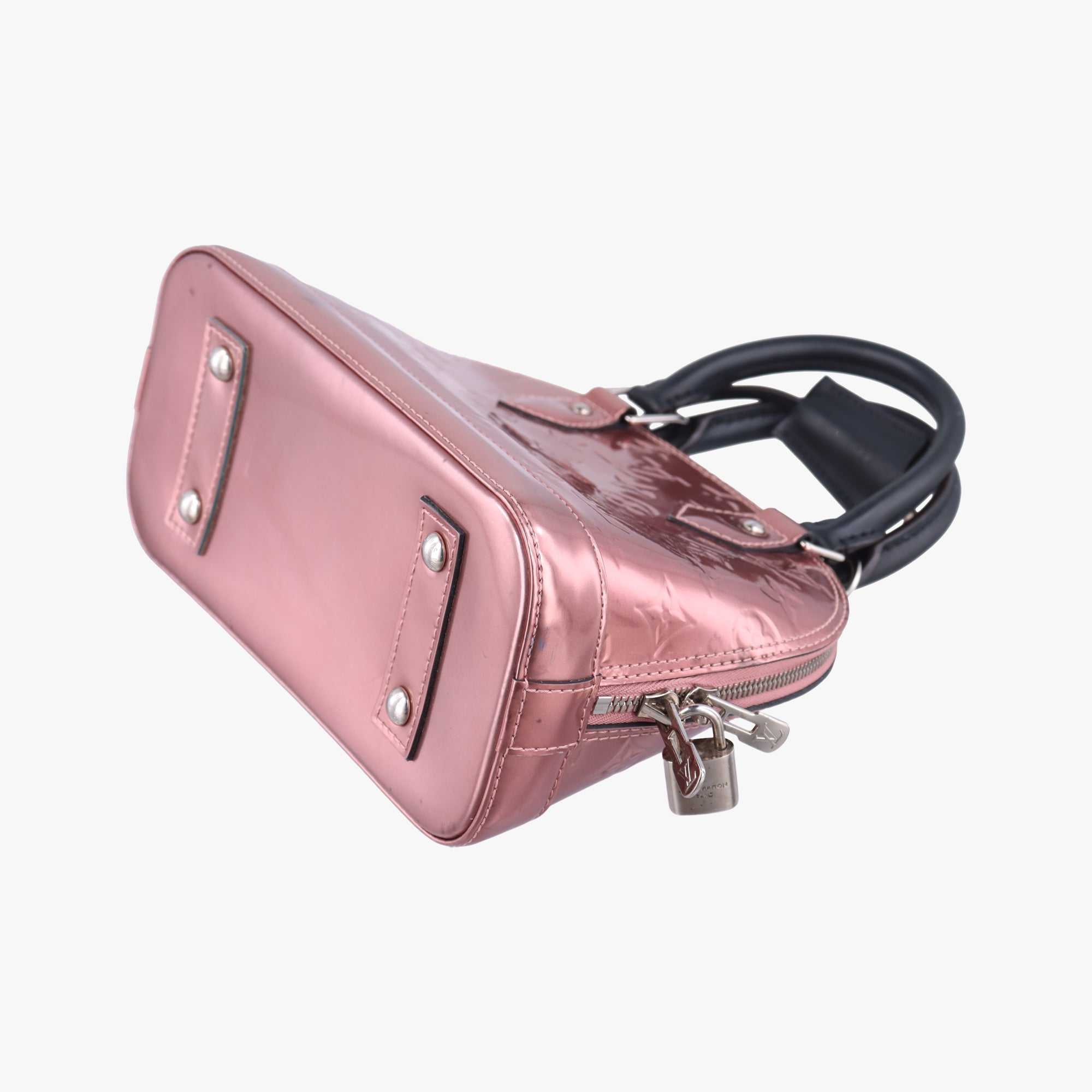 Pre-owned Louis Vuitton Alma BB Rose Pale Vernis M90485 shoulderbag | stylenewstar