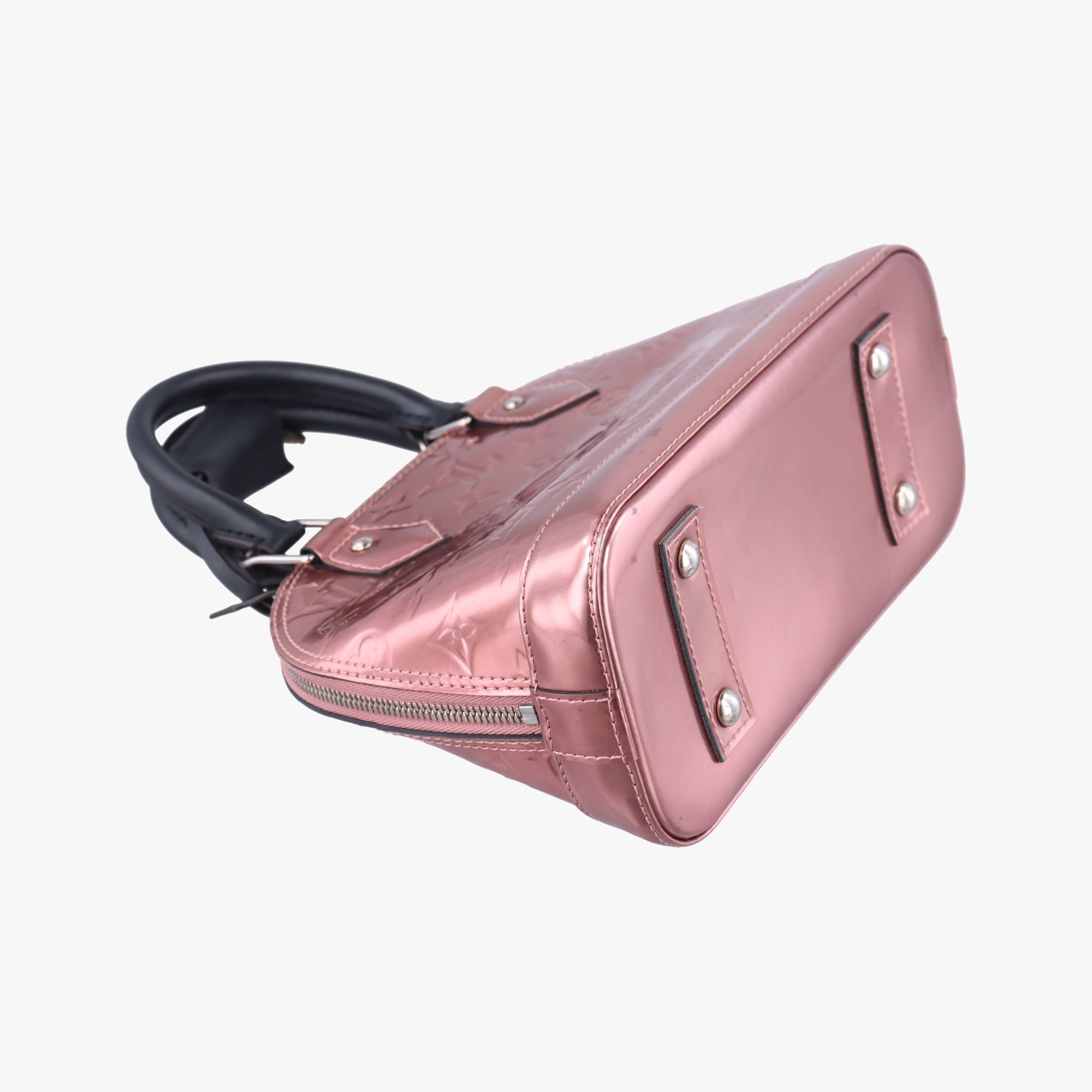 Pre-owned Louis Vuitton Alma BB Rose Pale Vernis M90485 shoulderbag | stylenewstar