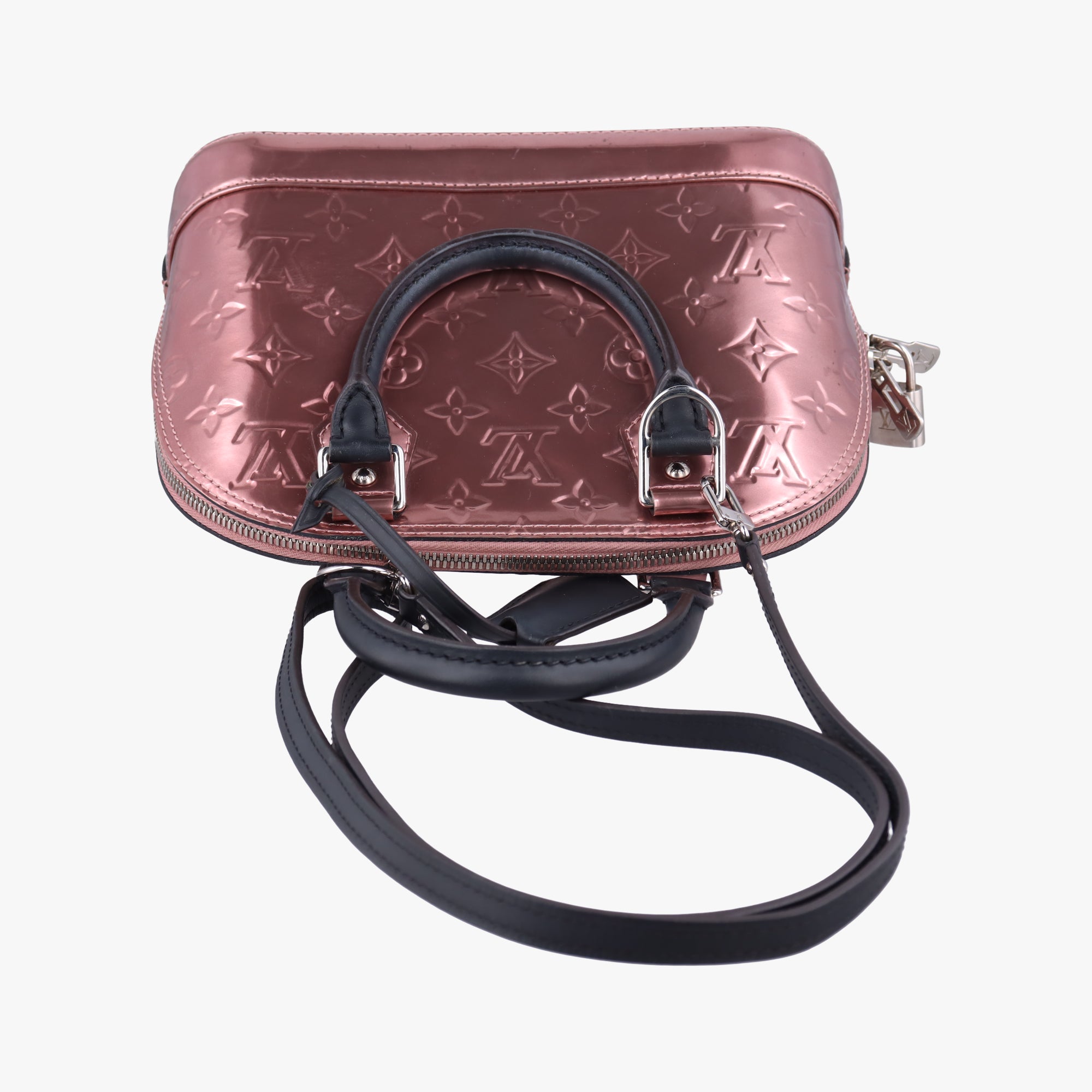 Pre-owned Louis Vuitton Alma BB Rose Pale Vernis M90485 shoulderbag | stylenewstar