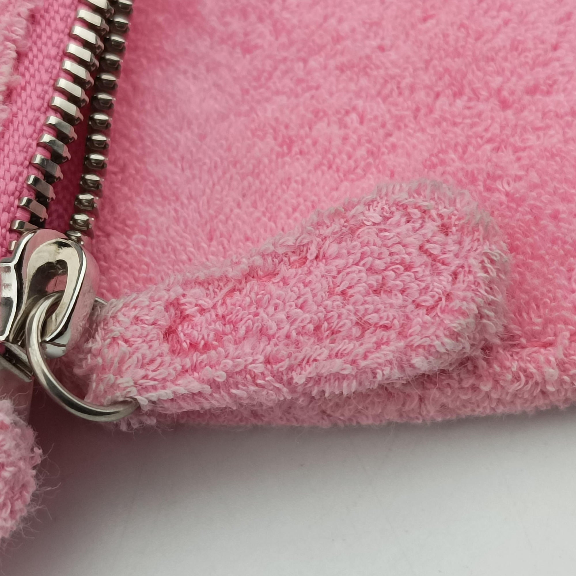 Pre-owned Balenciaga Le Cagole mini Pink Pile Fabric  shoulderbag | stylenewstar