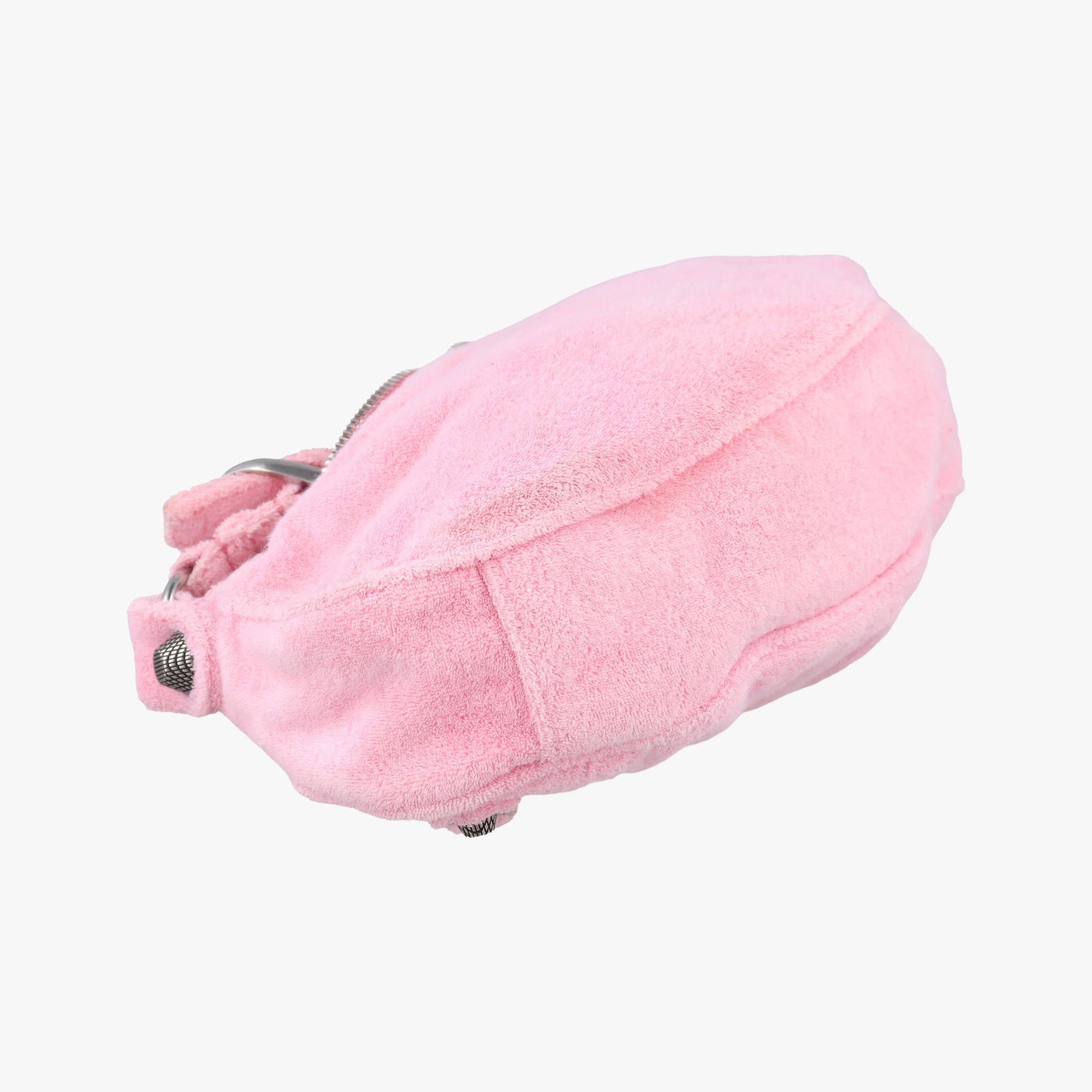 Pre-owned Balenciaga Le Cagole mini Pink Pile Fabric  shoulderbag | stylenewstar