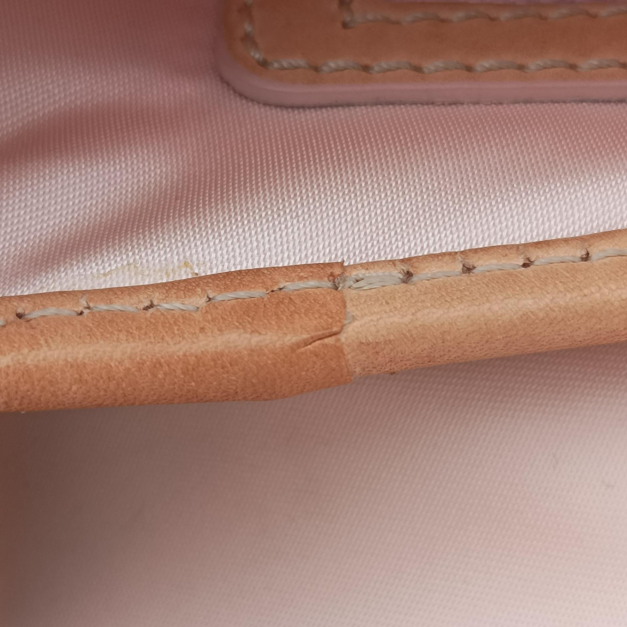 Secondhand Christian Dior Romantic Trotter Beige x Pink PVC coated canvas  shoulderbag | stylenewstar