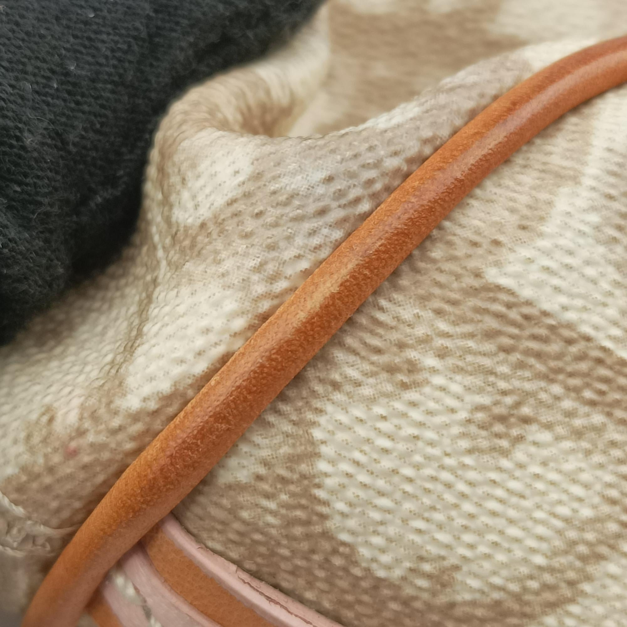 Secondhand Christian Dior Romantic Trotter Beige x Pink PVC coated canvas  shoulderbag | stylenewstar