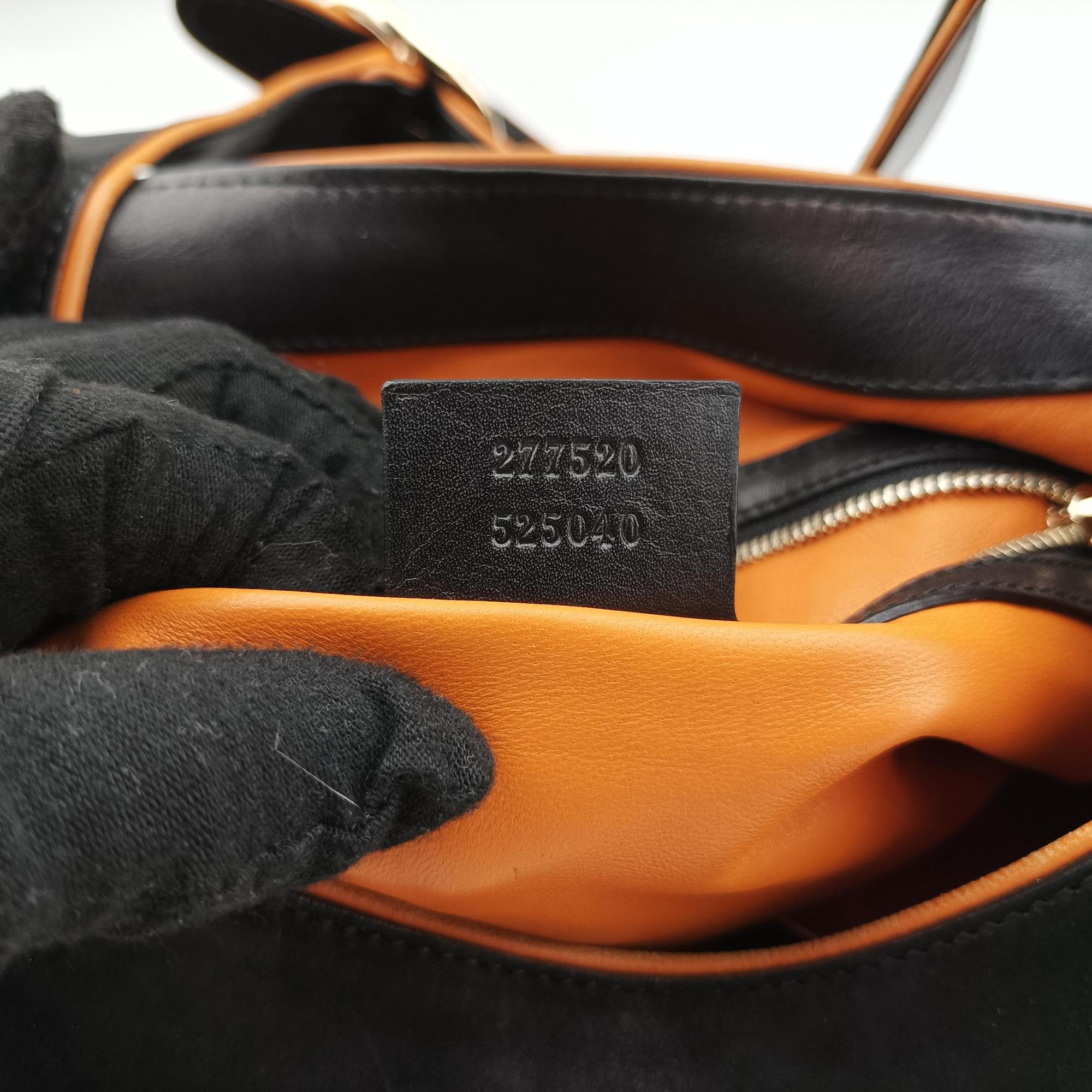 Pre-owned Gucci New Jackie Black suede  shoulderbag | stylenewstar