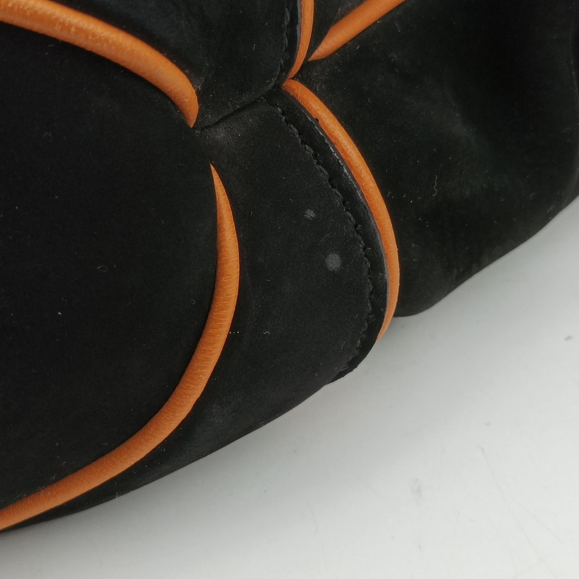 Pre-owned Gucci New Jackie Black suede  shoulderbag | stylenewstar