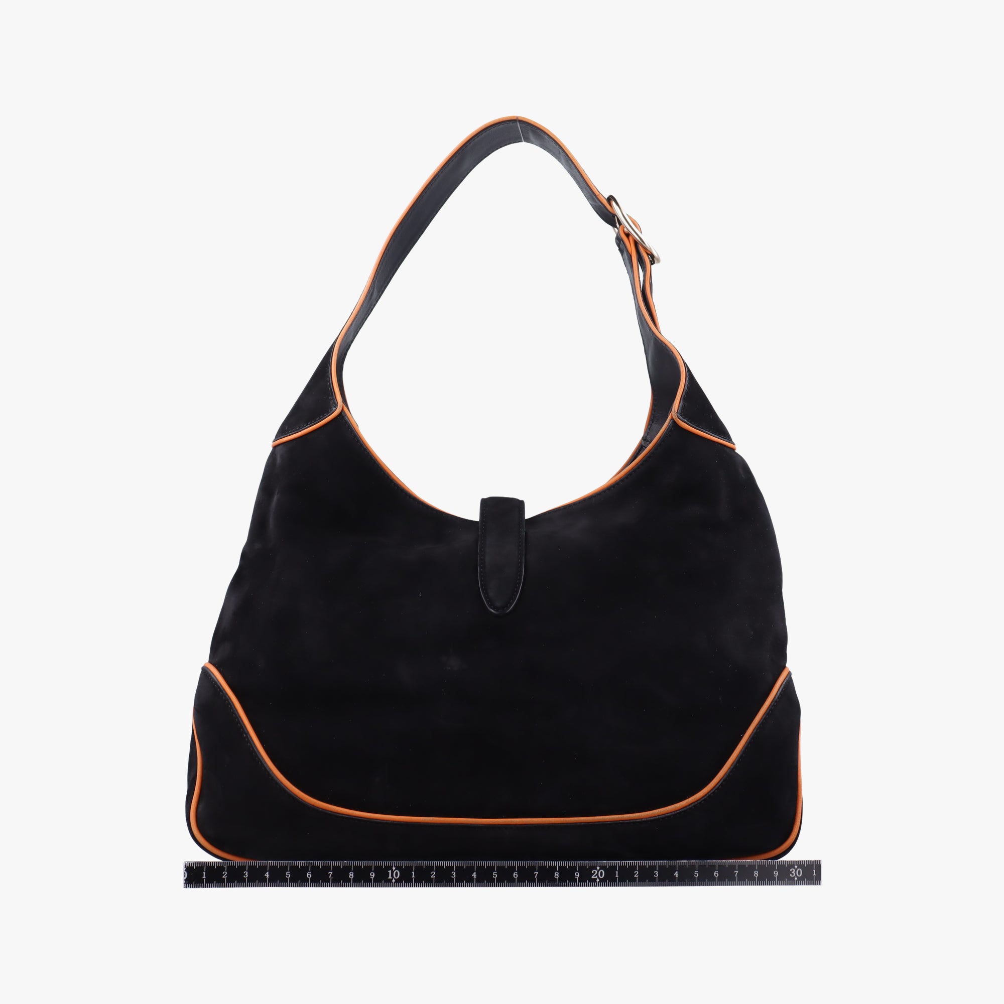 Pre-owned Gucci New Jackie Black suede  shoulderbag | stylenewstar