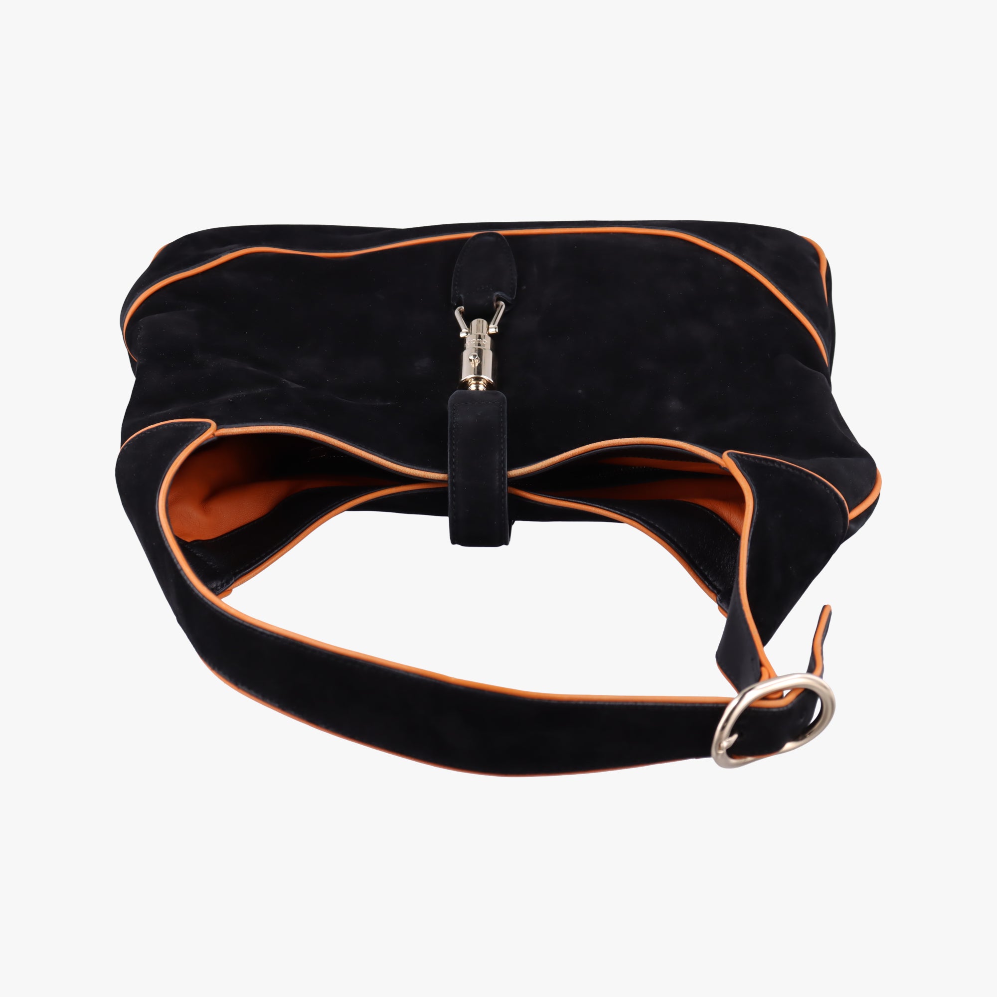 Pre-owned Gucci New Jackie Black suede  shoulderbag | stylenewstar