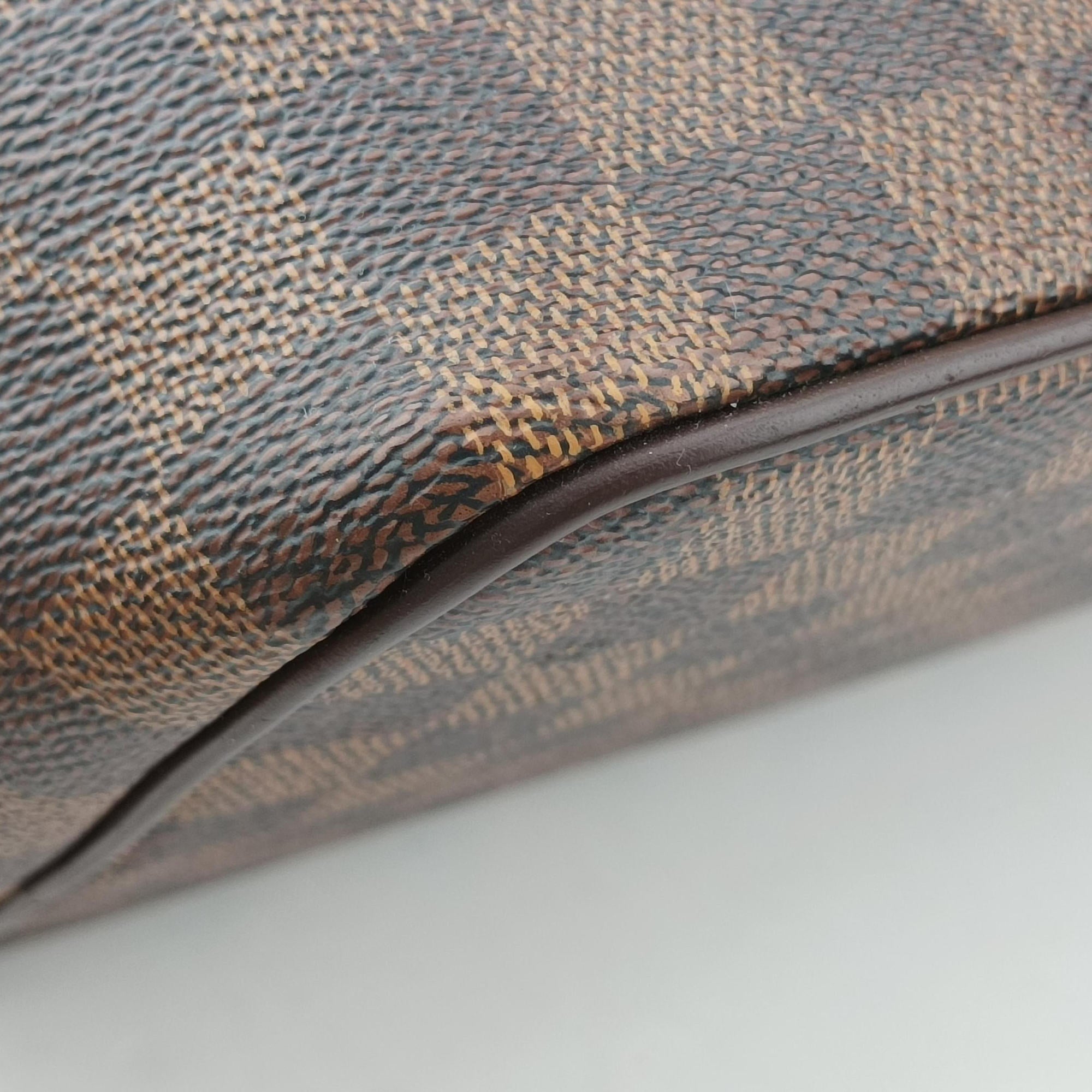 Pre-owned Louis Vuitton BERGAMO MM EBENE Damier Canvas N41168 shoulderbag | stylenewstar