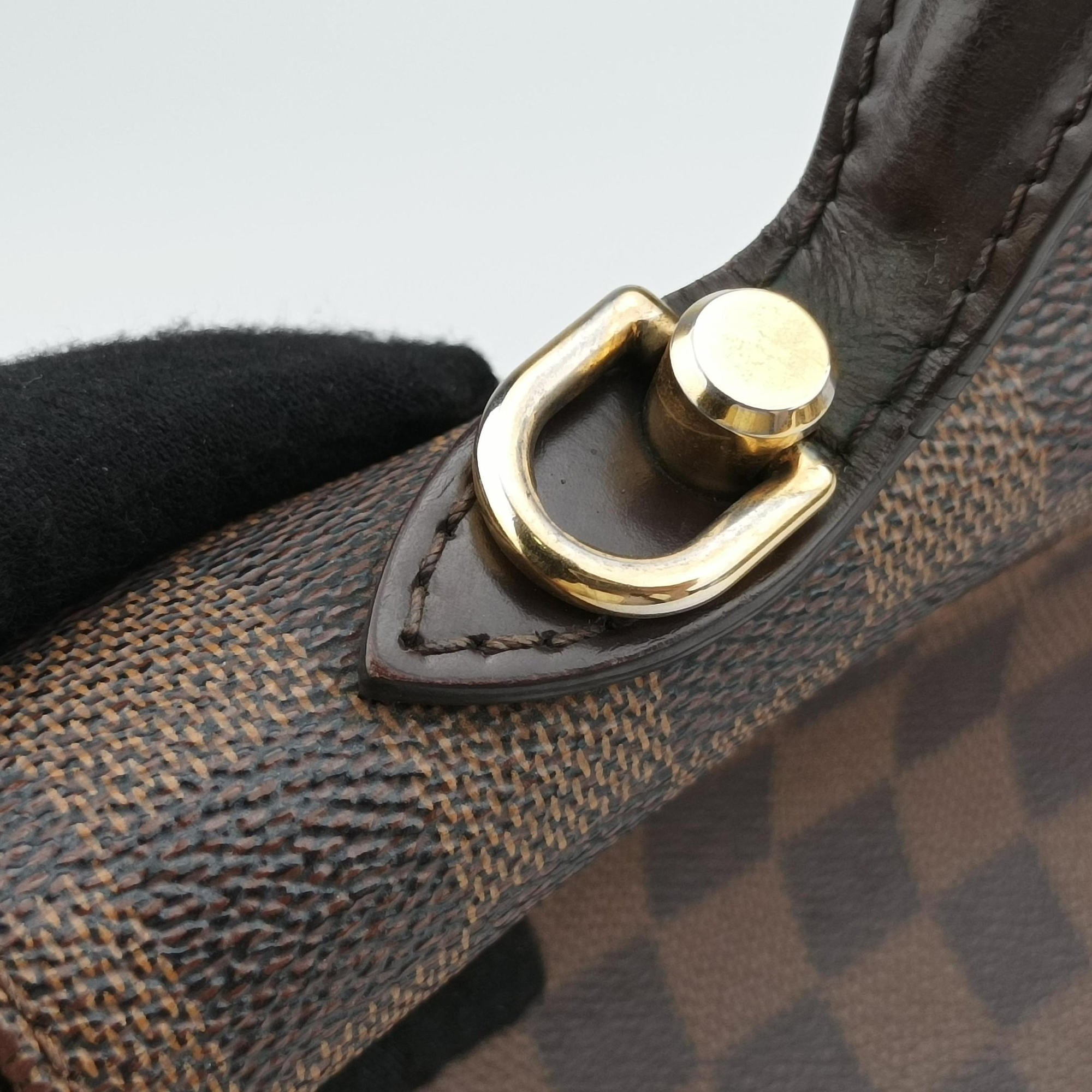 Pre-owned Louis Vuitton BERGAMO MM EBENE Damier Canvas N41168 shoulderbag | stylenewstar