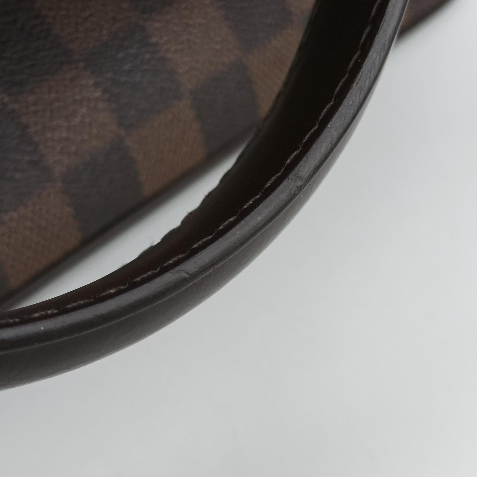 Pre-owned Louis Vuitton BERGAMO MM EBENE Damier Canvas N41168 shoulderbag | stylenewstar
