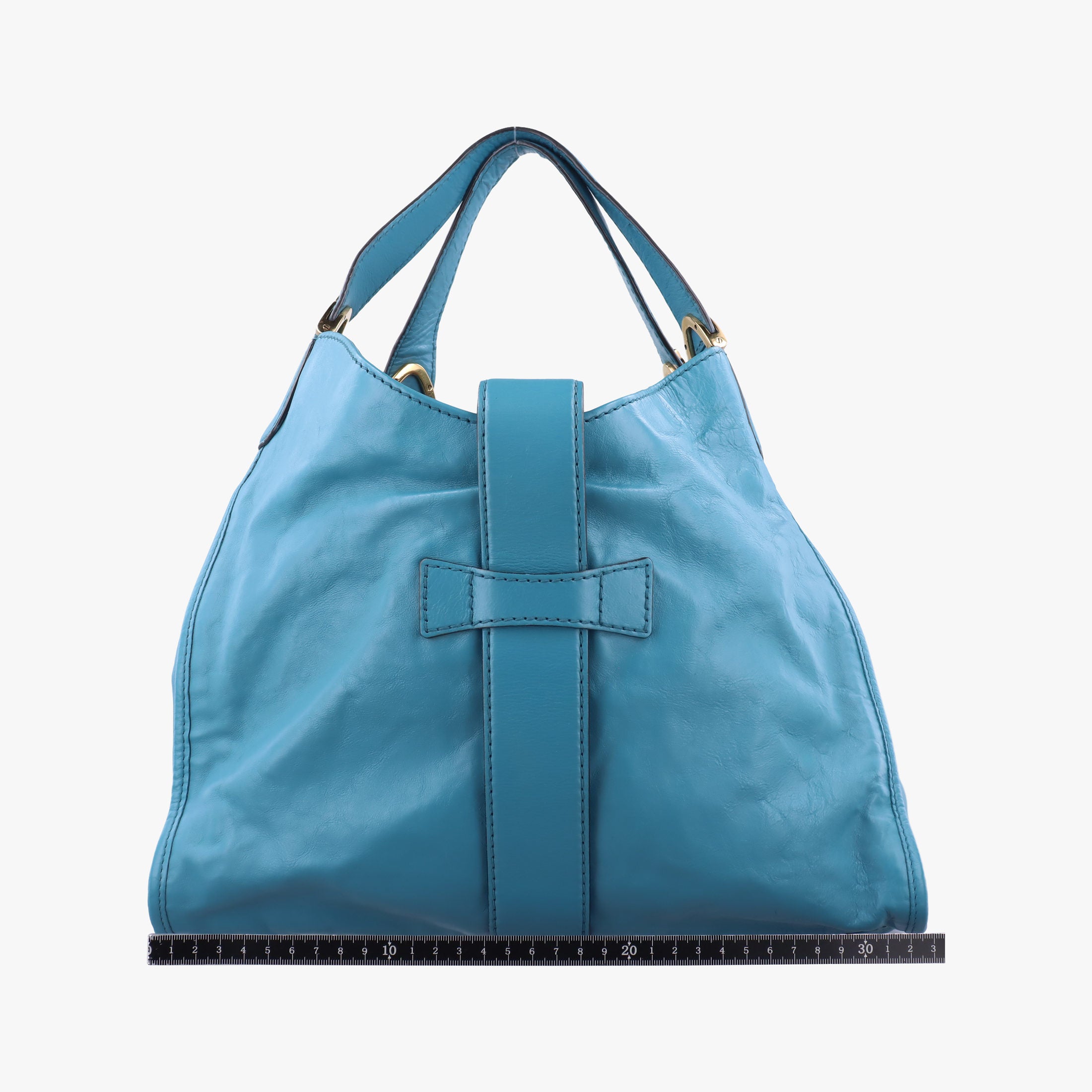 Vintage Gucci Stirrup Blue Leather 296856 handbag | stylenewstar