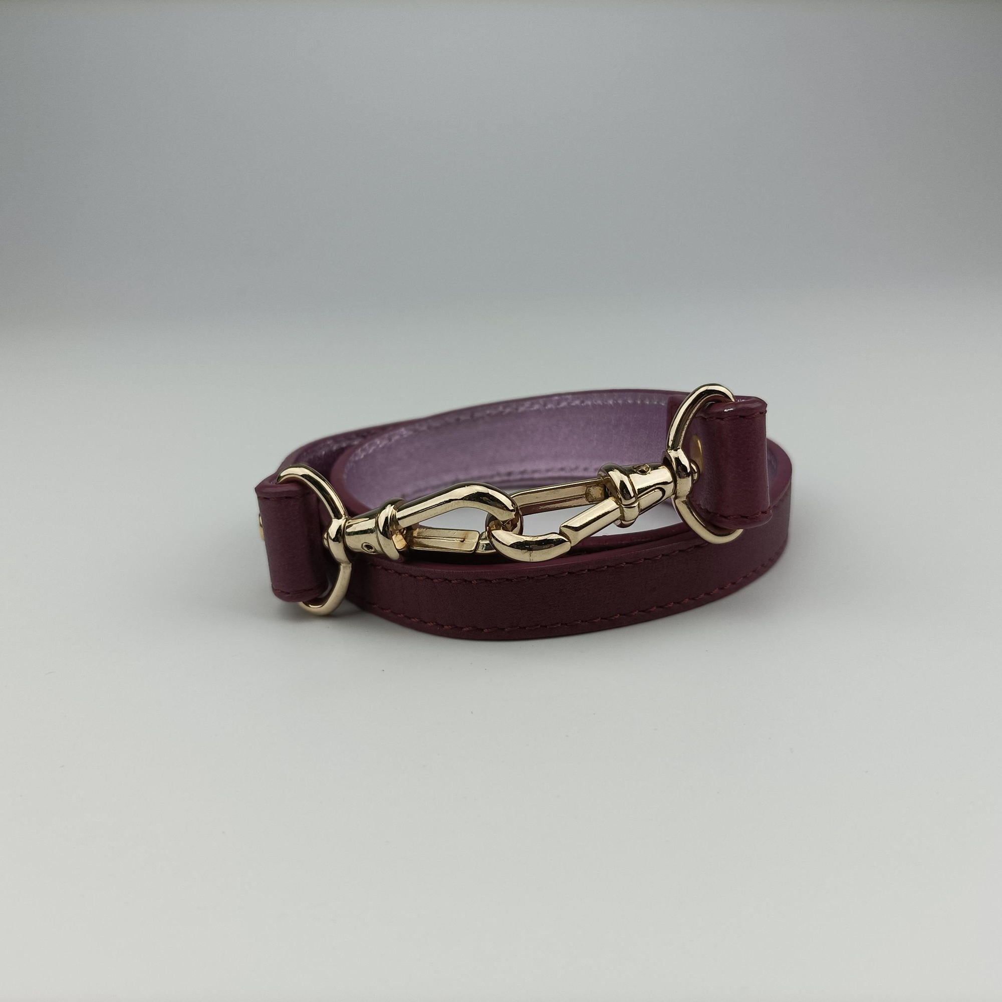 Pre-owned Fendi Zucca Vanity Mirror beige×Brown×purple canvas×leather 8BN133 shoulderbag | stylenewstar