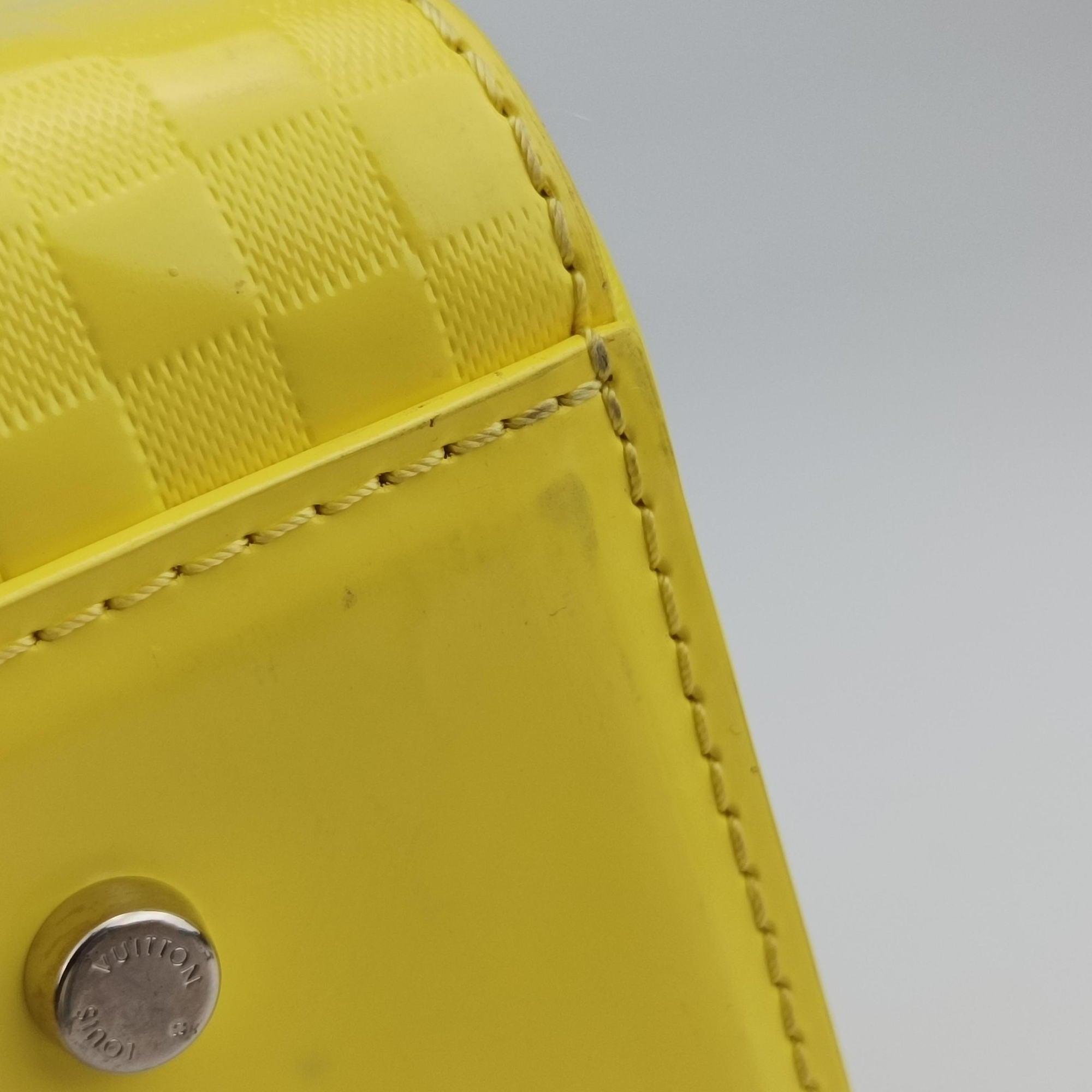 Pre-owned Louis Vuitton SPEEDY CUBE PM JAUNE Damier Facets M48902 handbag | stylenewstar