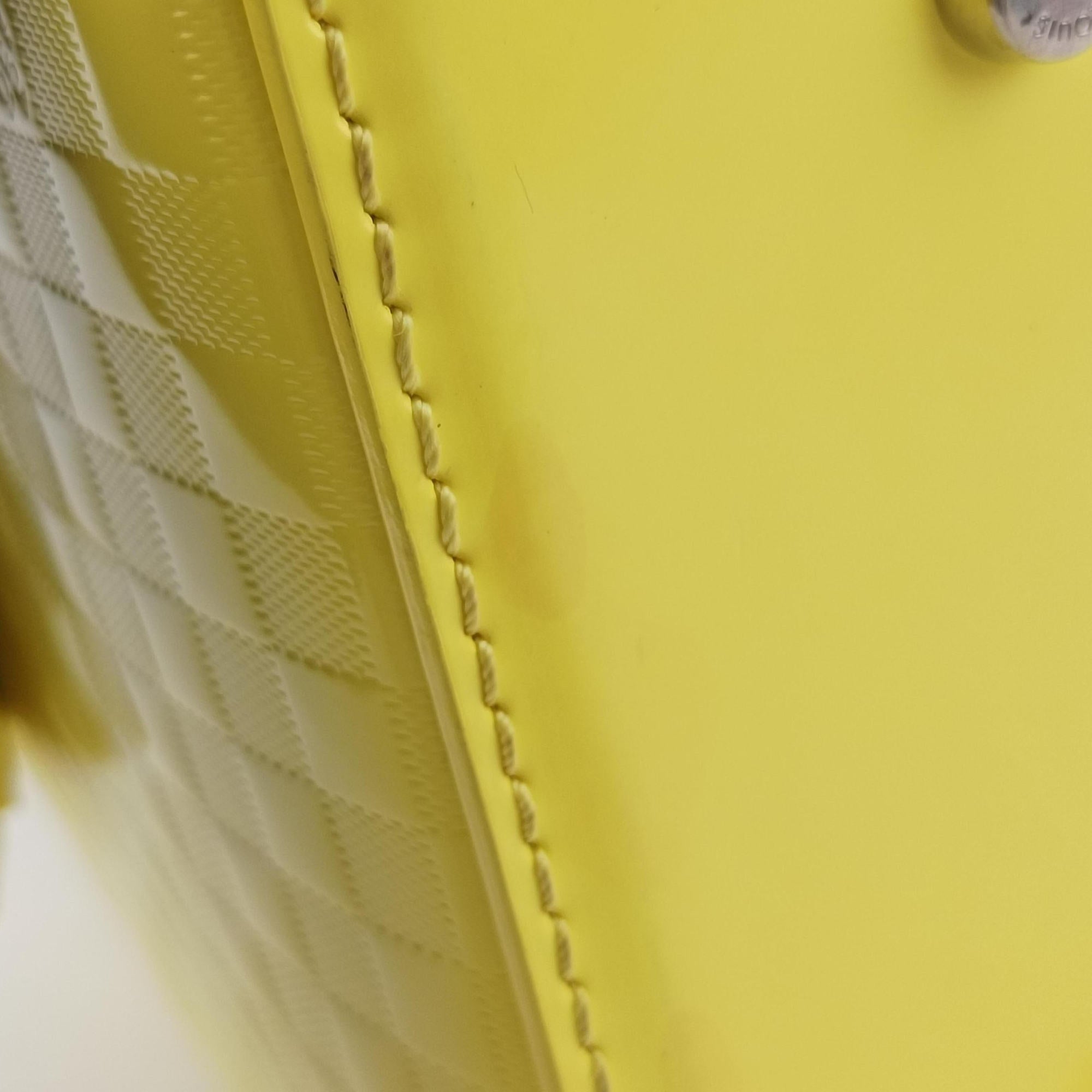 Pre-owned Louis Vuitton SPEEDY CUBE PM JAUNE Damier Facets M48902 handbag | stylenewstar