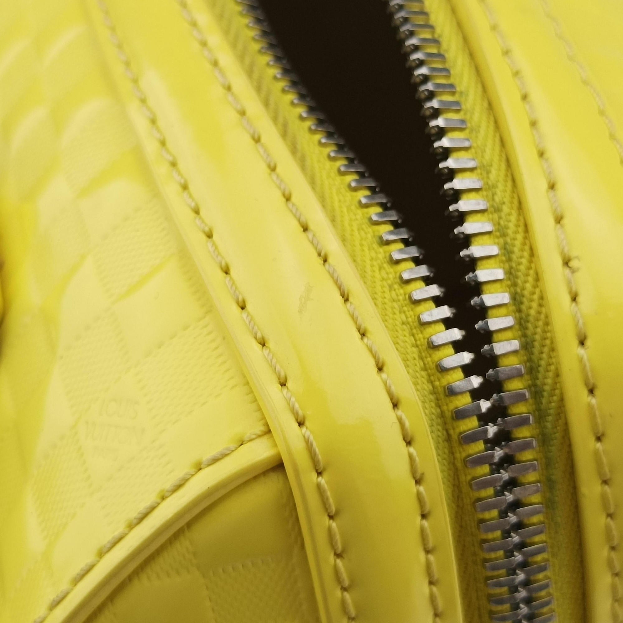 Pre-owned Louis Vuitton SPEEDY CUBE PM JAUNE Damier Facets M48902 handbag | stylenewstar