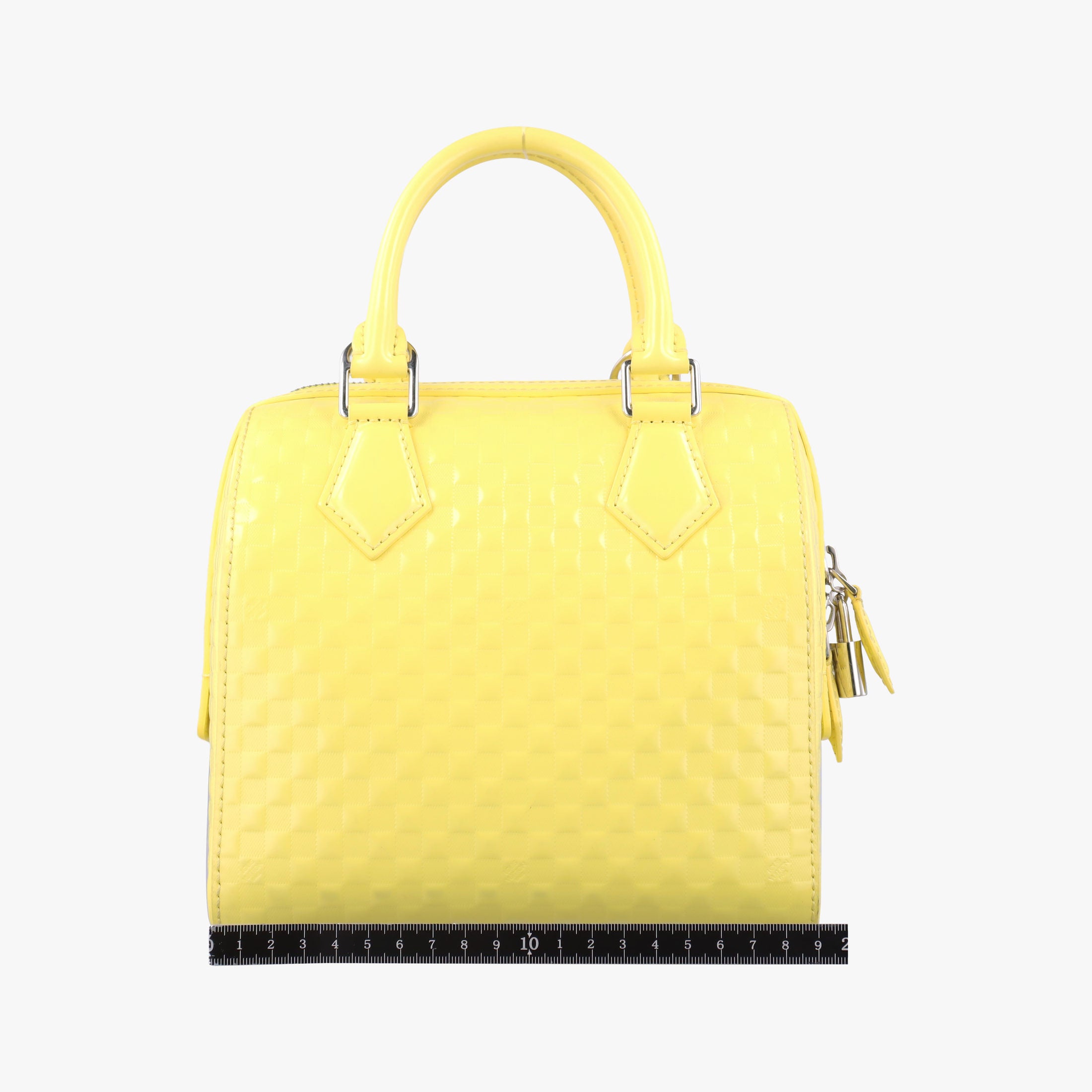 Pre-owned Louis Vuitton SPEEDY CUBE PM JAUNE Damier Facets M48902 handbag | stylenewstar