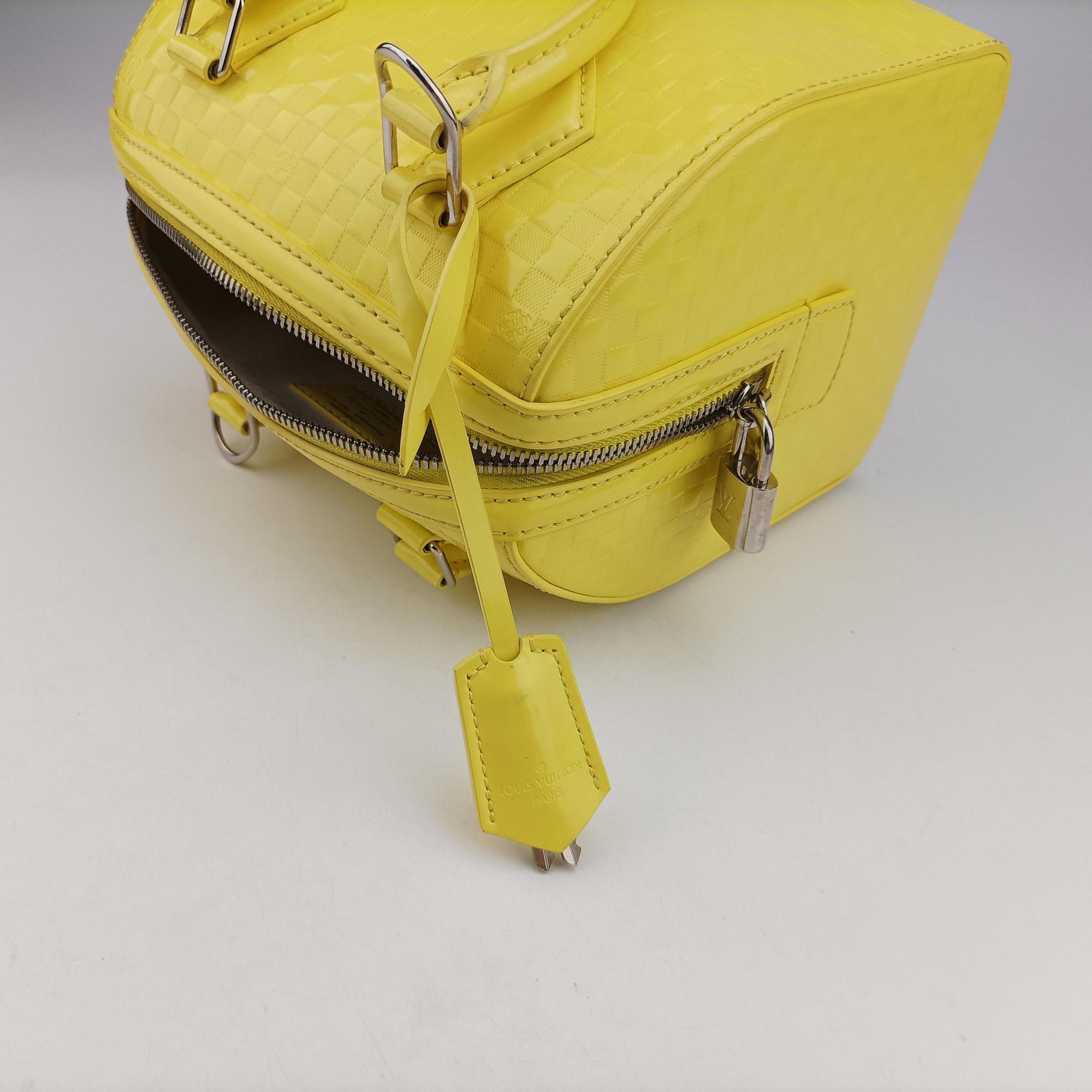 Pre-owned Louis Vuitton SPEEDY CUBE PM JAUNE Damier Facets M48902 handbag | stylenewstar