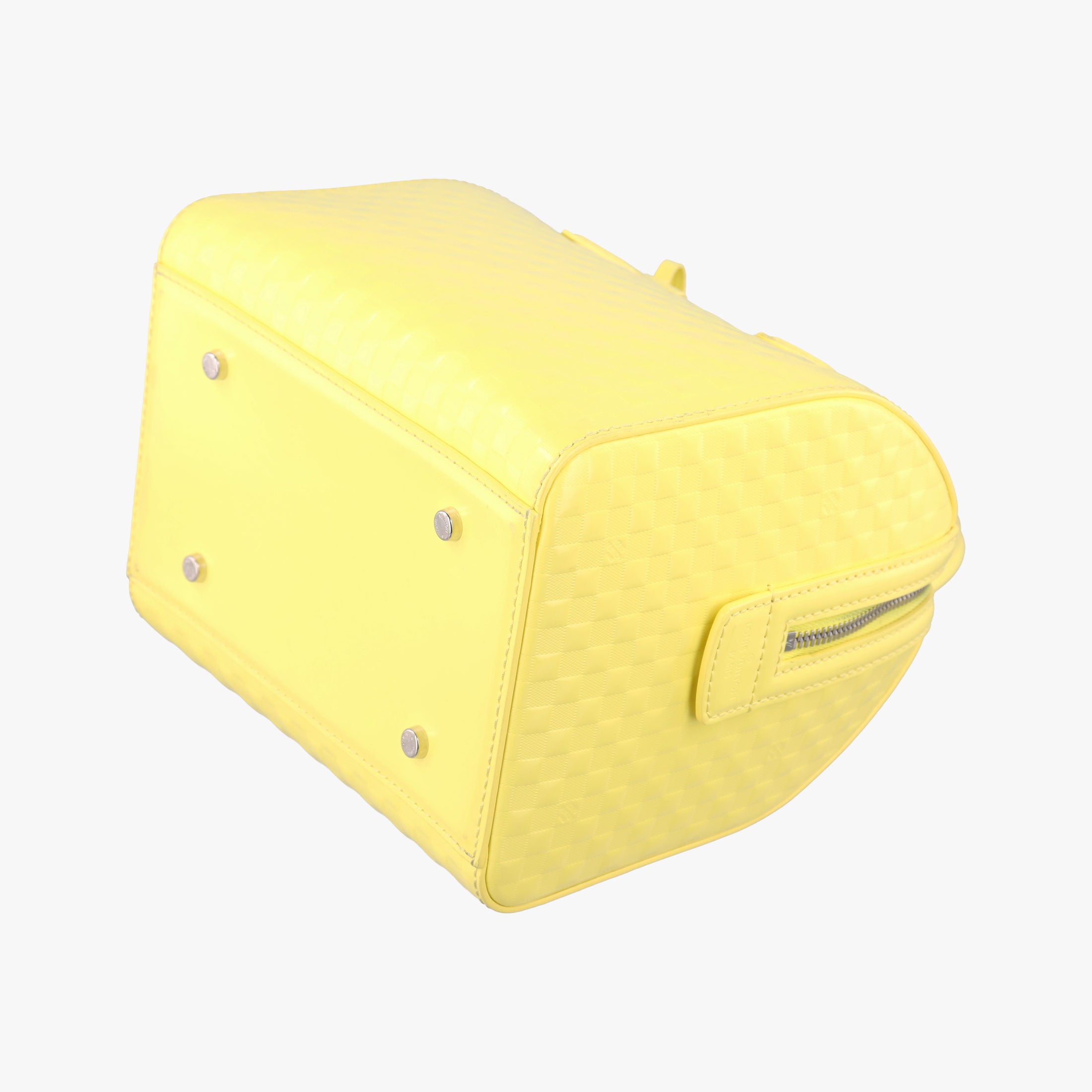 Pre-owned Louis Vuitton SPEEDY CUBE PM JAUNE Damier Facets M48902 handbag | stylenewstar