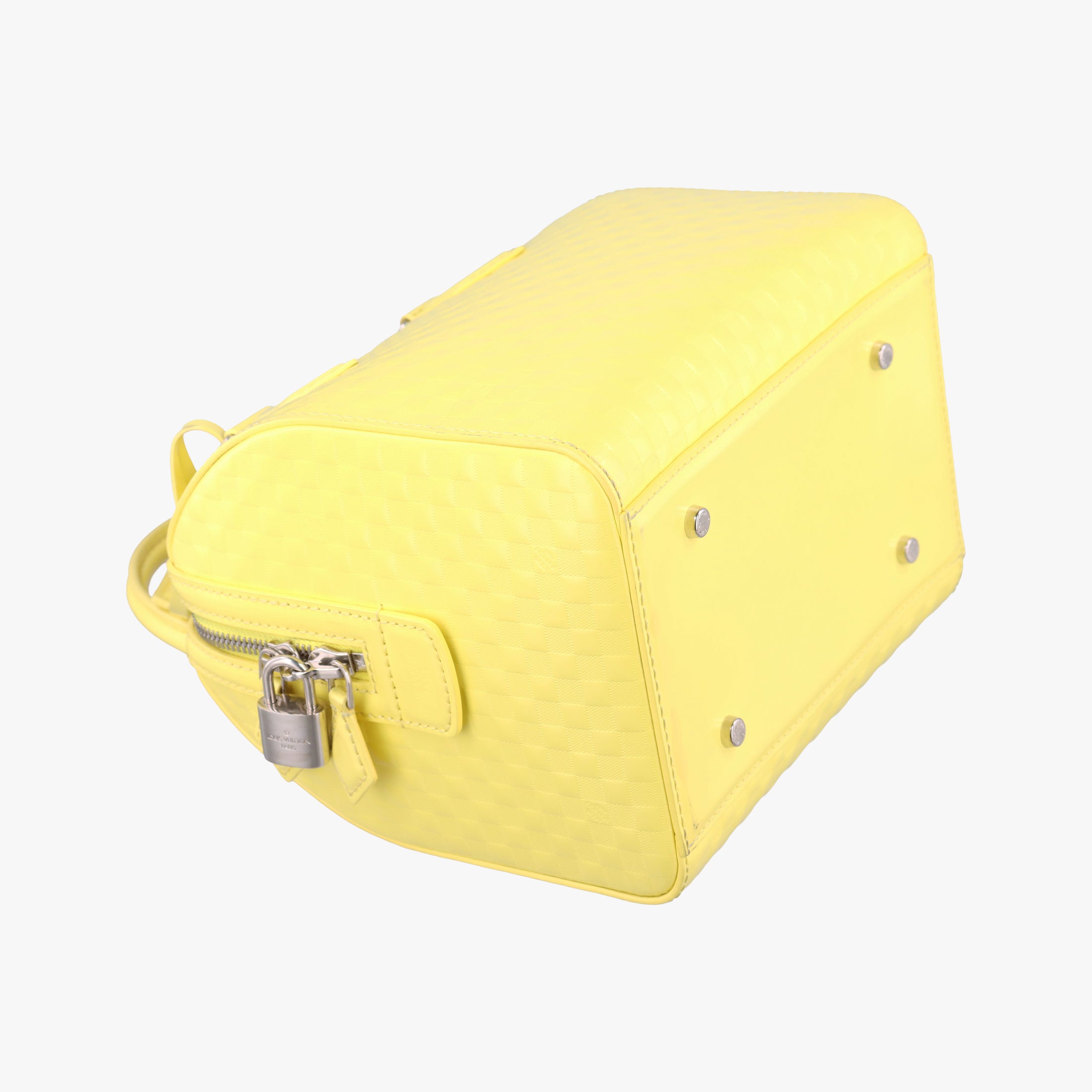 Pre-owned Louis Vuitton SPEEDY CUBE PM JAUNE Damier Facets M48902 handbag | stylenewstar