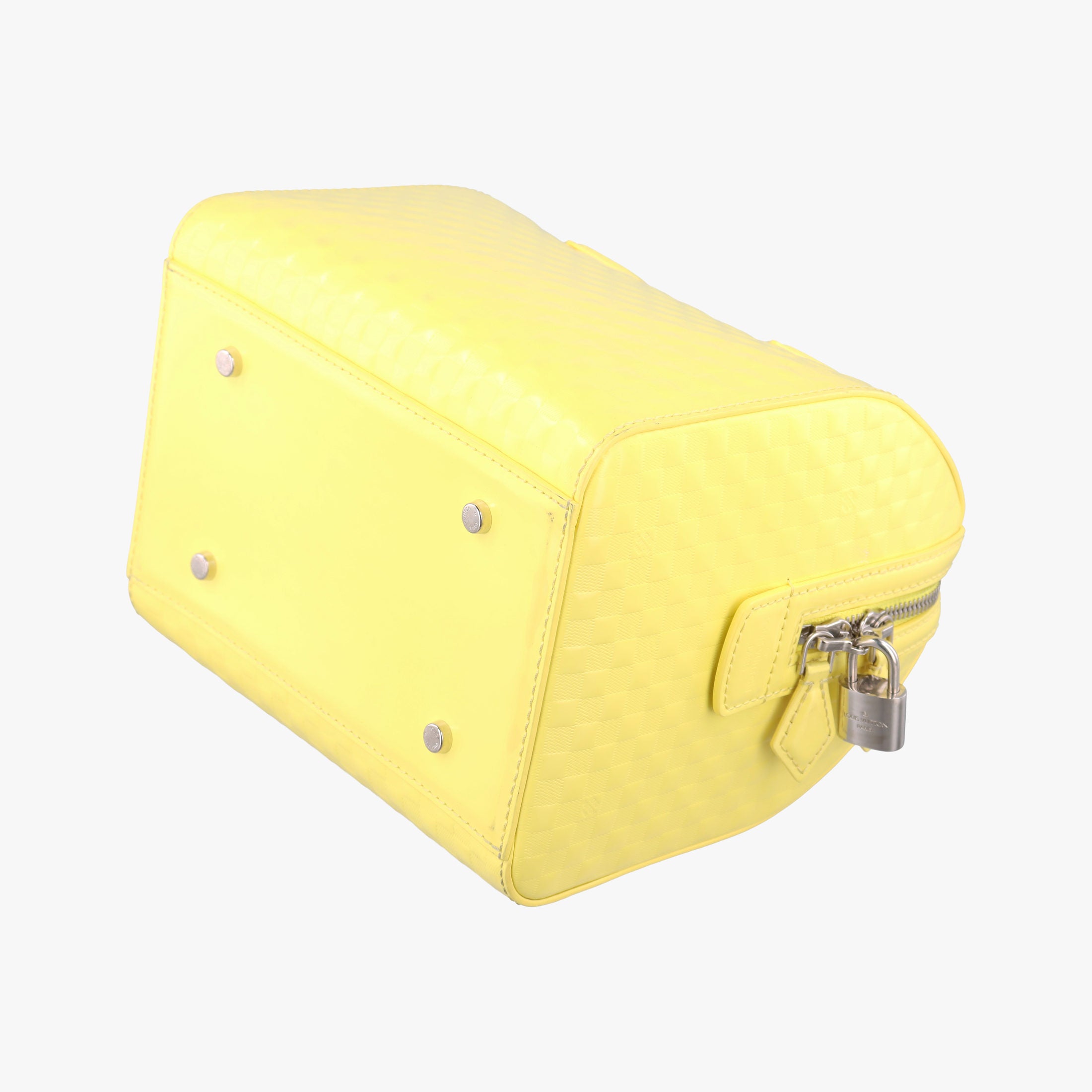 Pre-owned Louis Vuitton SPEEDY CUBE PM JAUNE Damier Facets M48902 handbag | stylenewstar