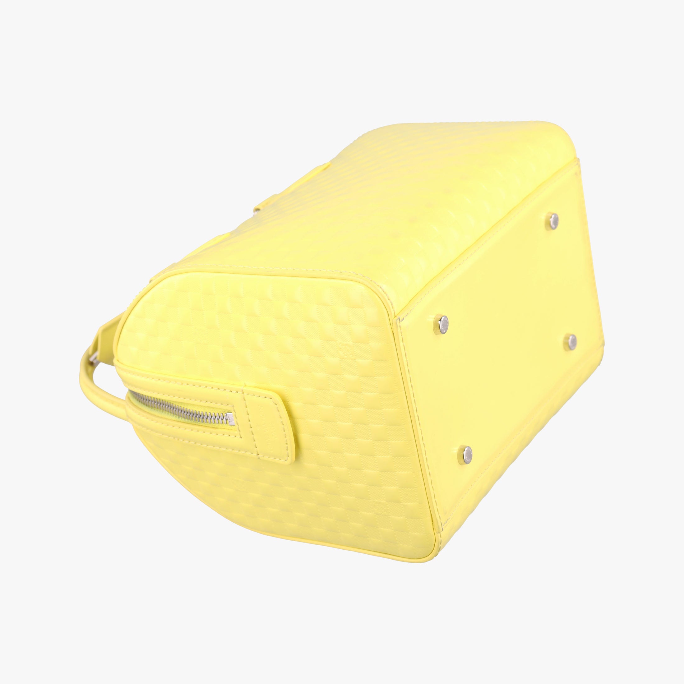 Pre-owned Louis Vuitton SPEEDY CUBE PM JAUNE Damier Facets M48902 handbag | stylenewstar