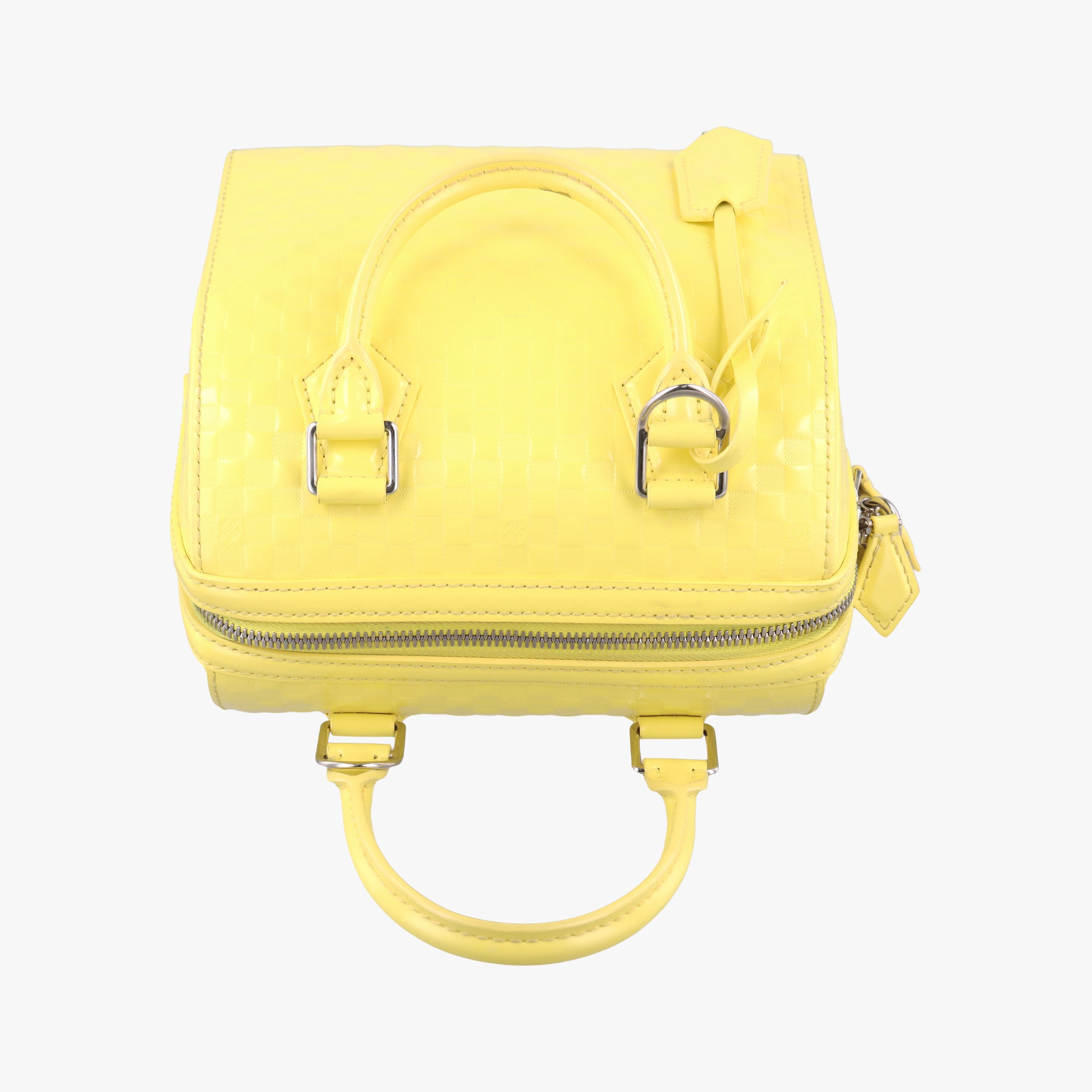 Pre-owned Louis Vuitton SPEEDY CUBE PM JAUNE Damier Facets M48902 handbag | stylenewstar