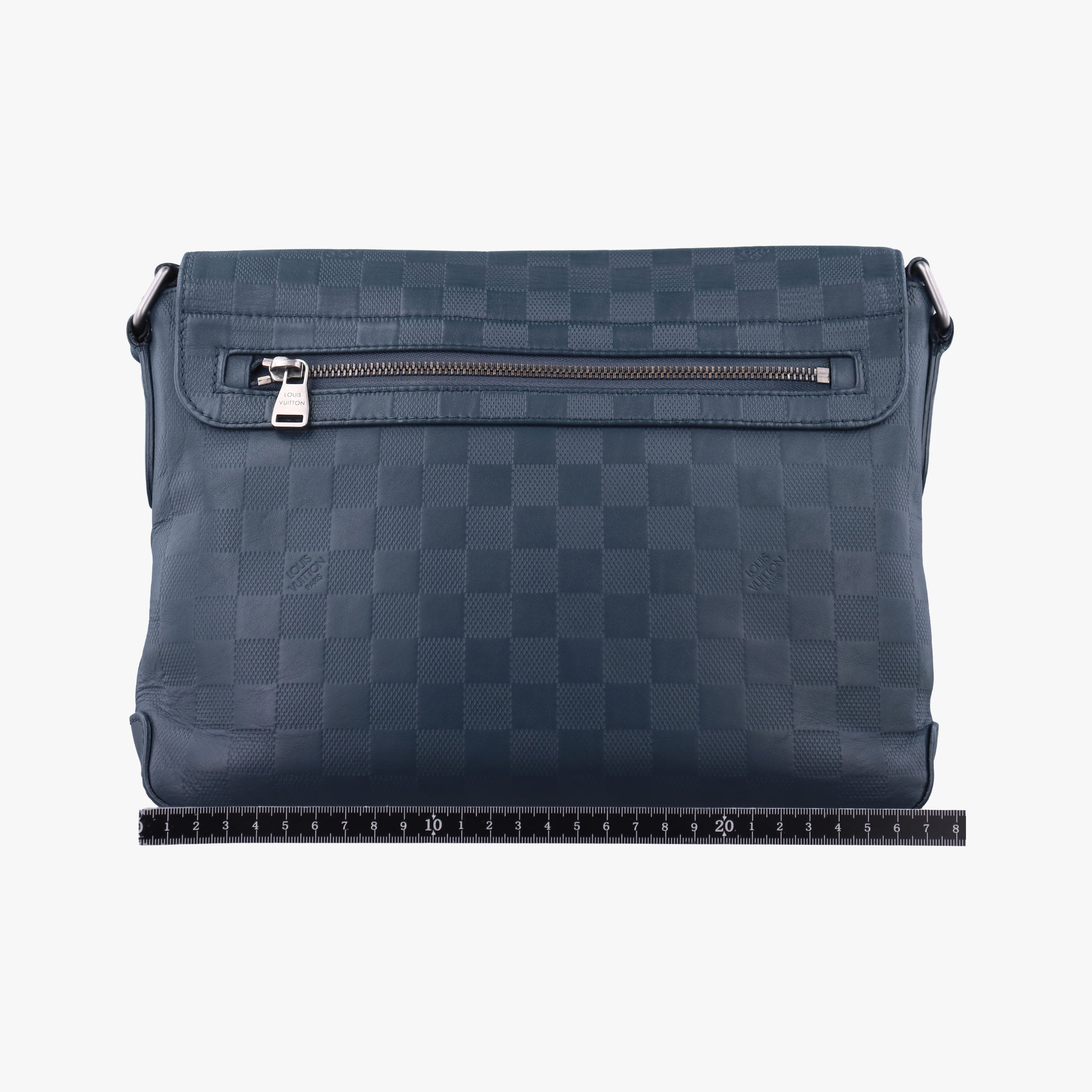 Pre-owned Louis Vuitton District PM Navy Damier Infini N42438 shoulderbag | stylenewstar