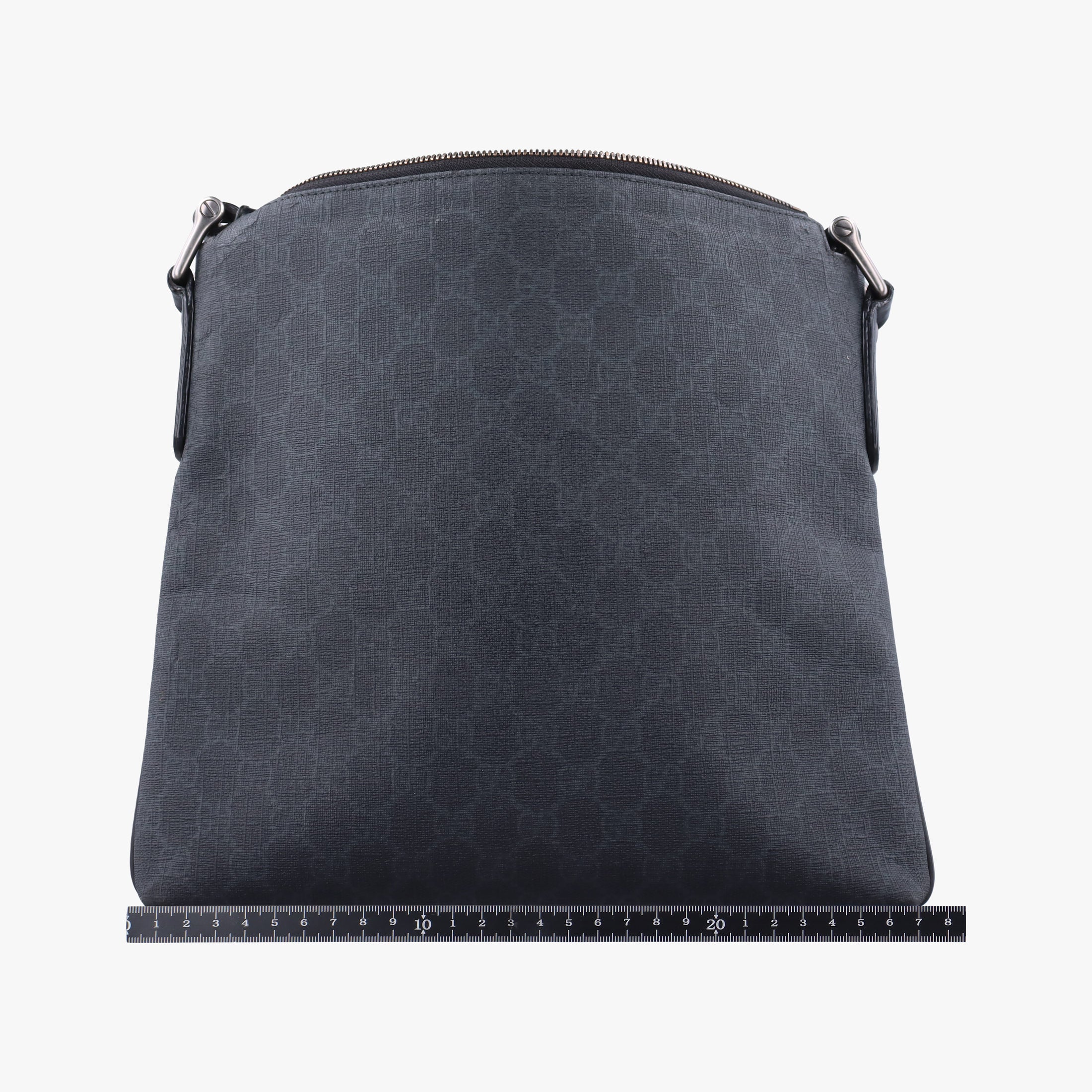 Pre-owned Gucci GG Supreme Black PVC coated canvas 322279 shoulderbag | stylenewstar